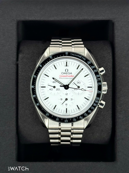 2024 Omega Speedmaster Moonwatch Pro 310.30.42.50.04.001 42mm White Dial - MyWatchLLC