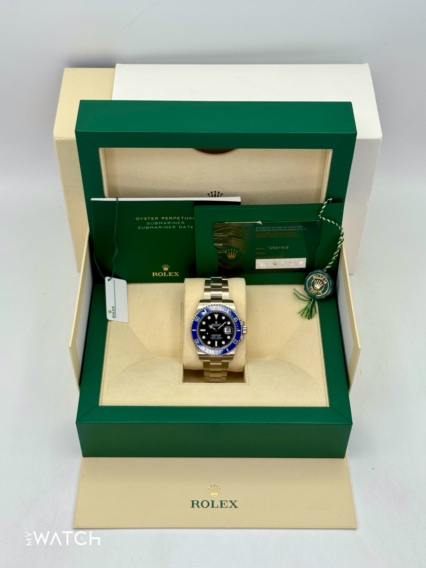 NEW 2025 Rolex Submariner “Cookie Monster â€?41mm 126619LB White Gold Black Dial - MyWatchLLC