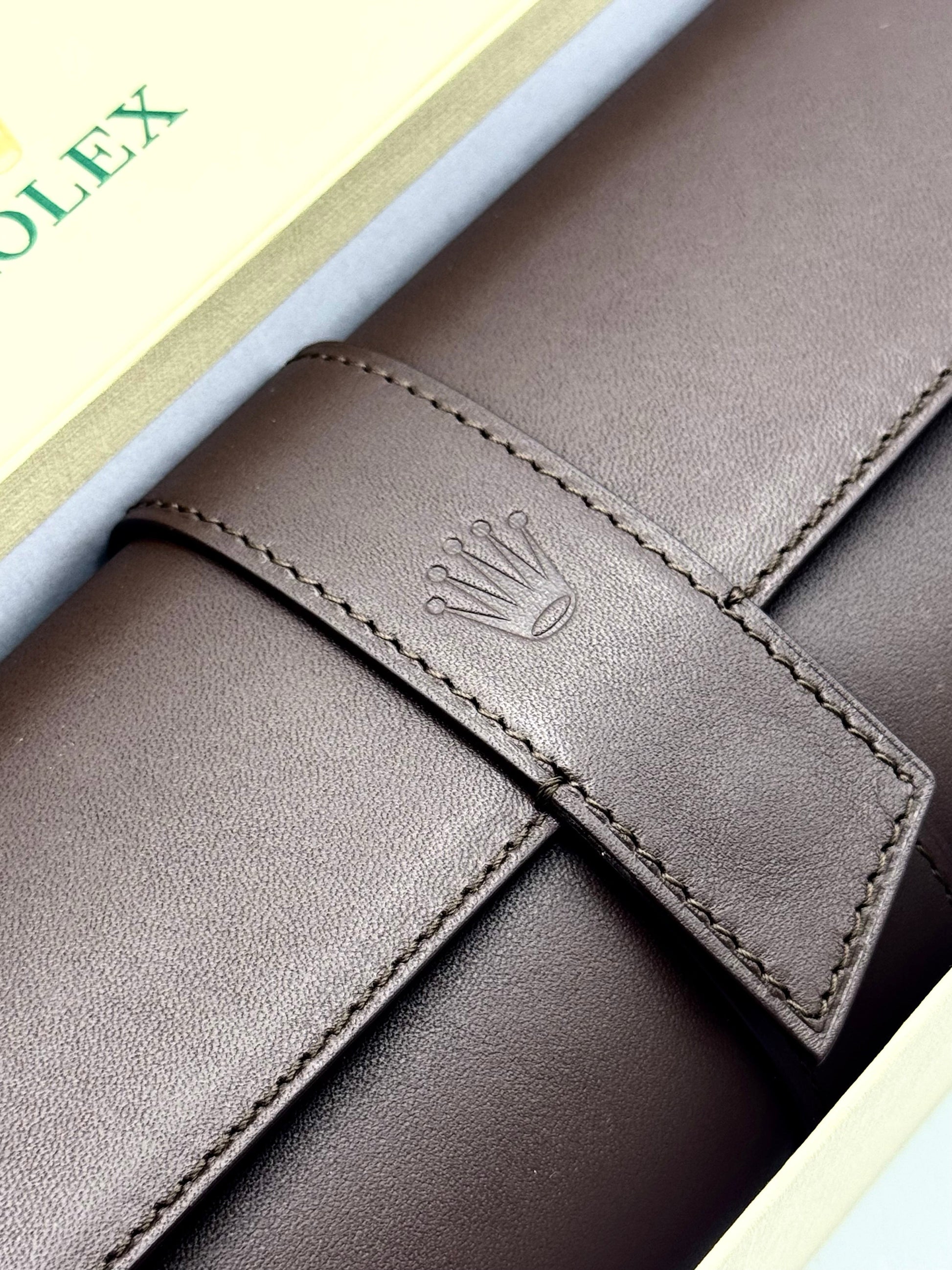 Rolex Leather Three Watch Roll Travel Case - MyWatchLLC