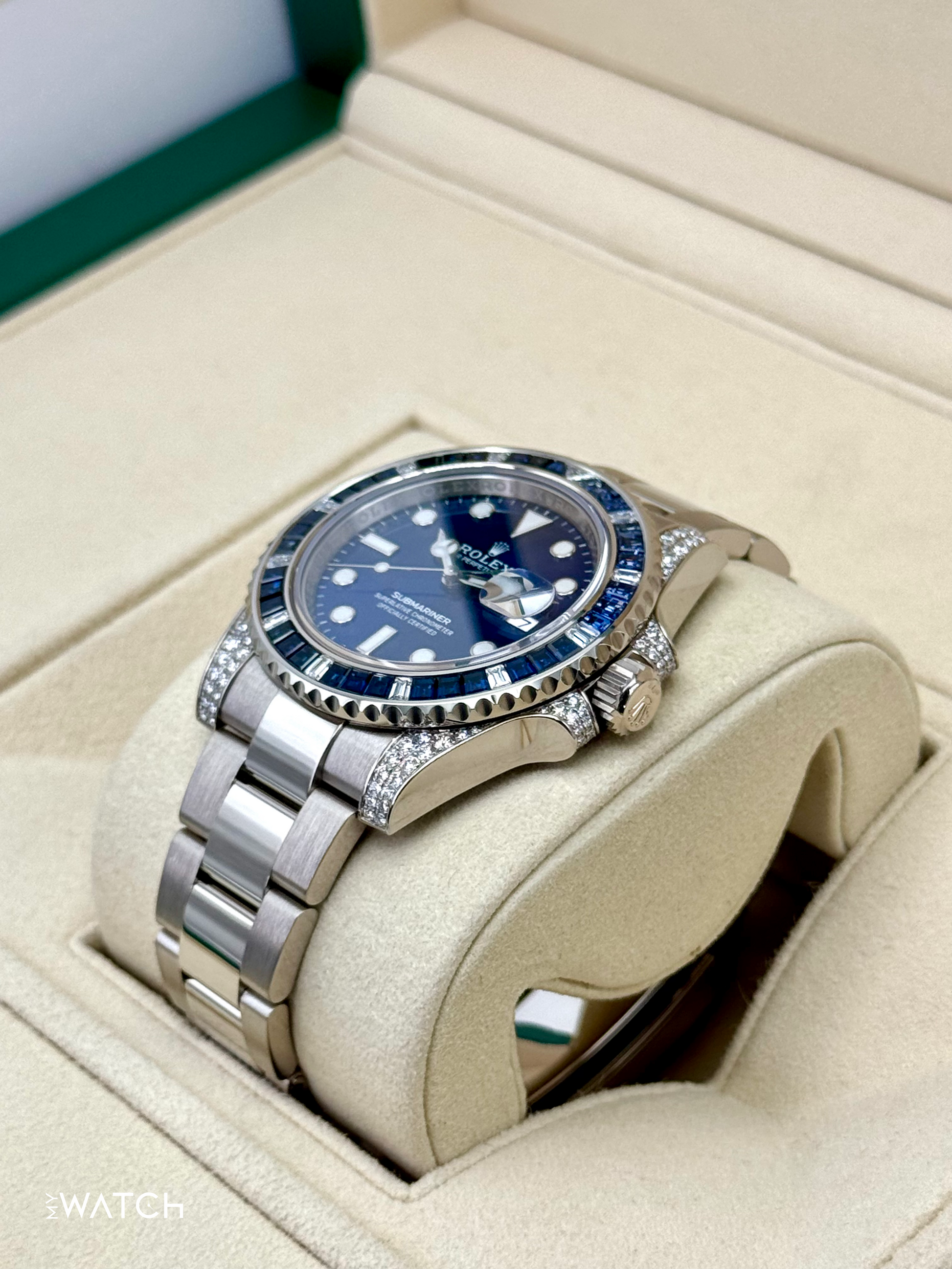 2020 Rolex Submariner 40mm 116659SABR White Gold Blue Dial - MyWatchLLC