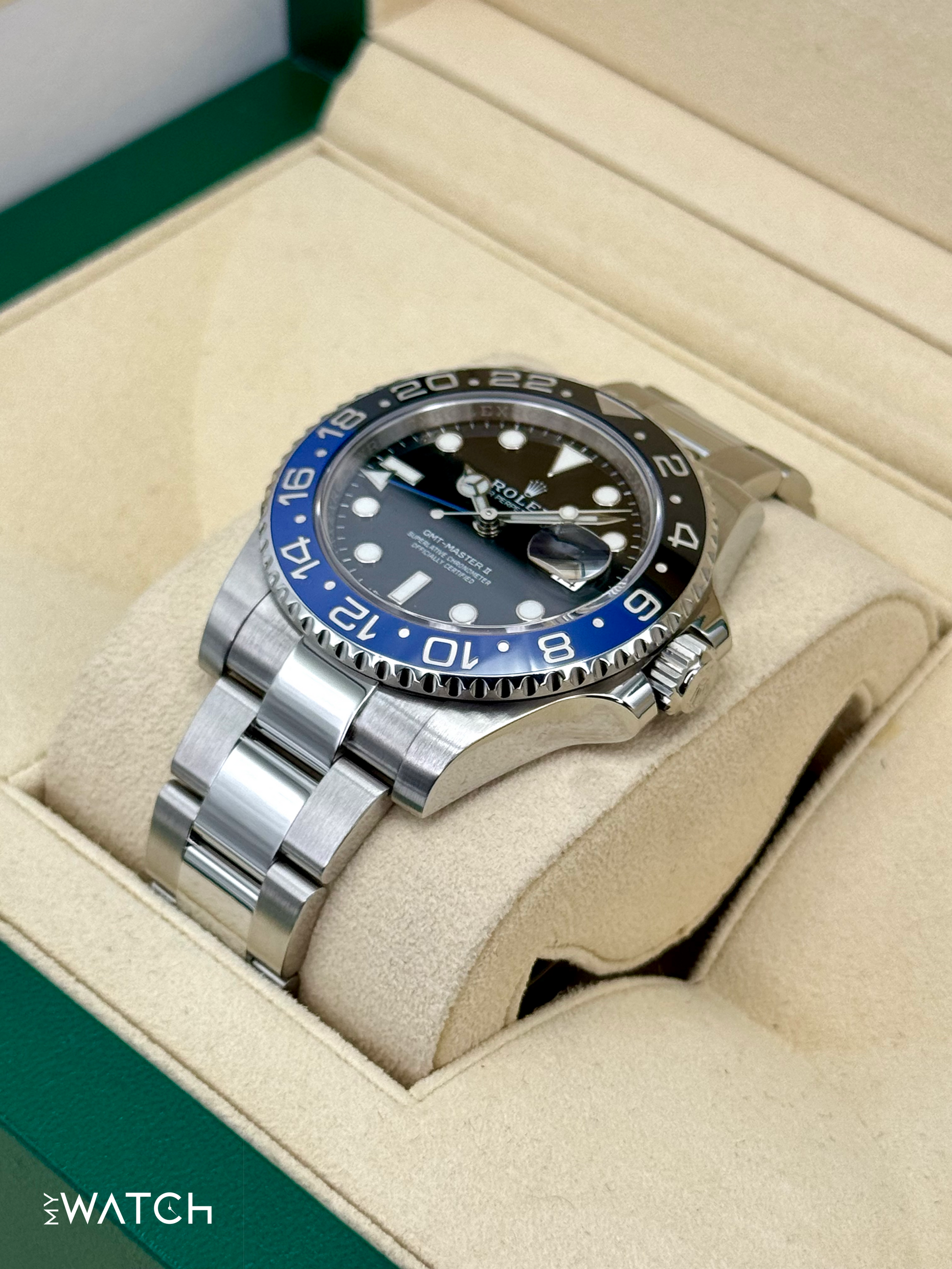2016 Rolex GMT-Master II "Batman" 40mm 116710BLNR Oyster - MyWatchLLC