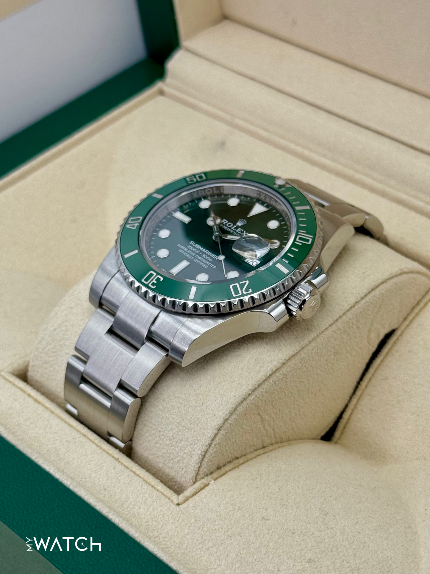 2018 Rolex Submariner “Hulkâ€?40mm 116610LV Green Dial - MyWatchLLC