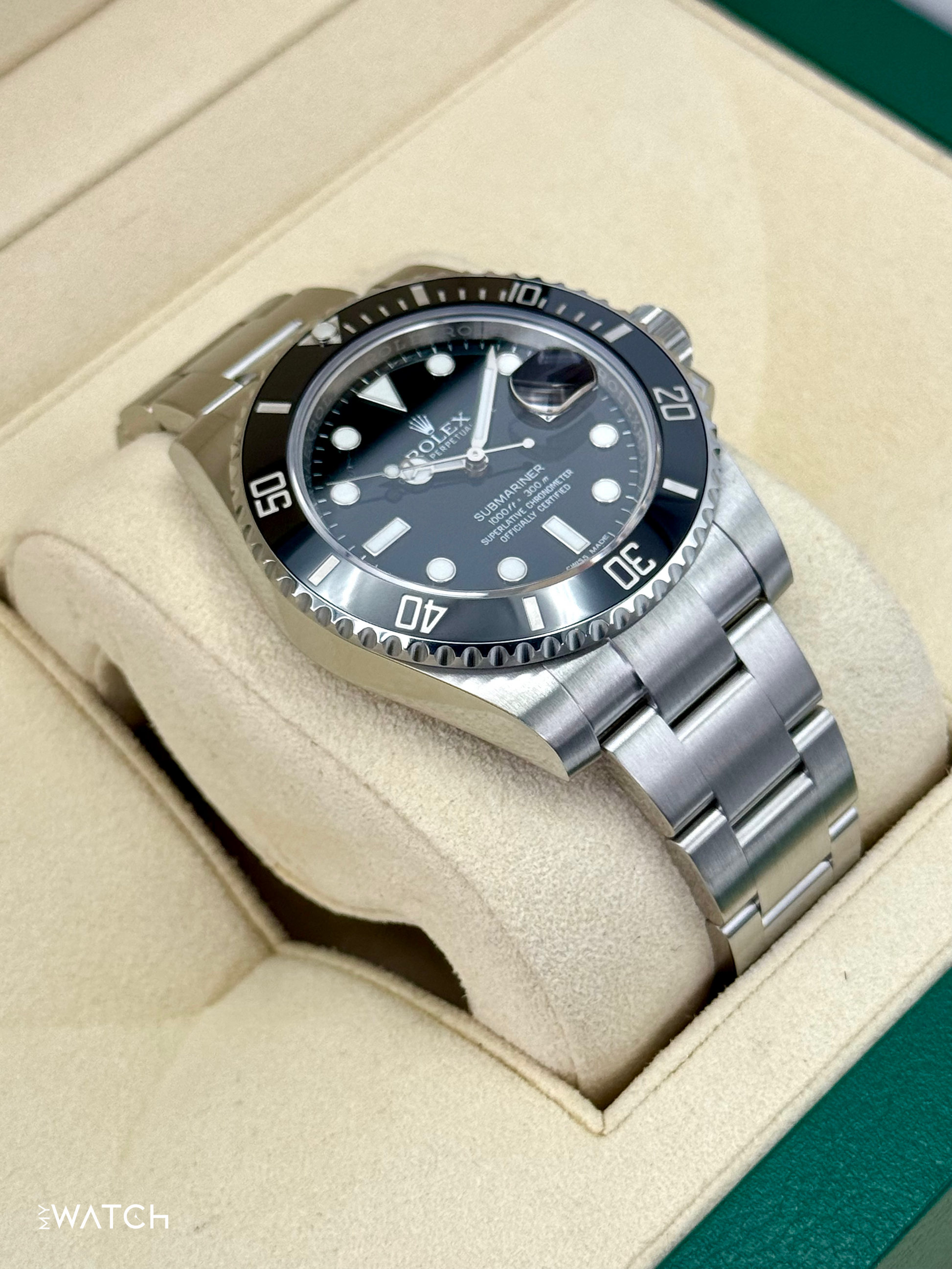 2016 Rolex Submariner 40mm 116610LN Stainless Steel Black Dial - MyWatchLLC