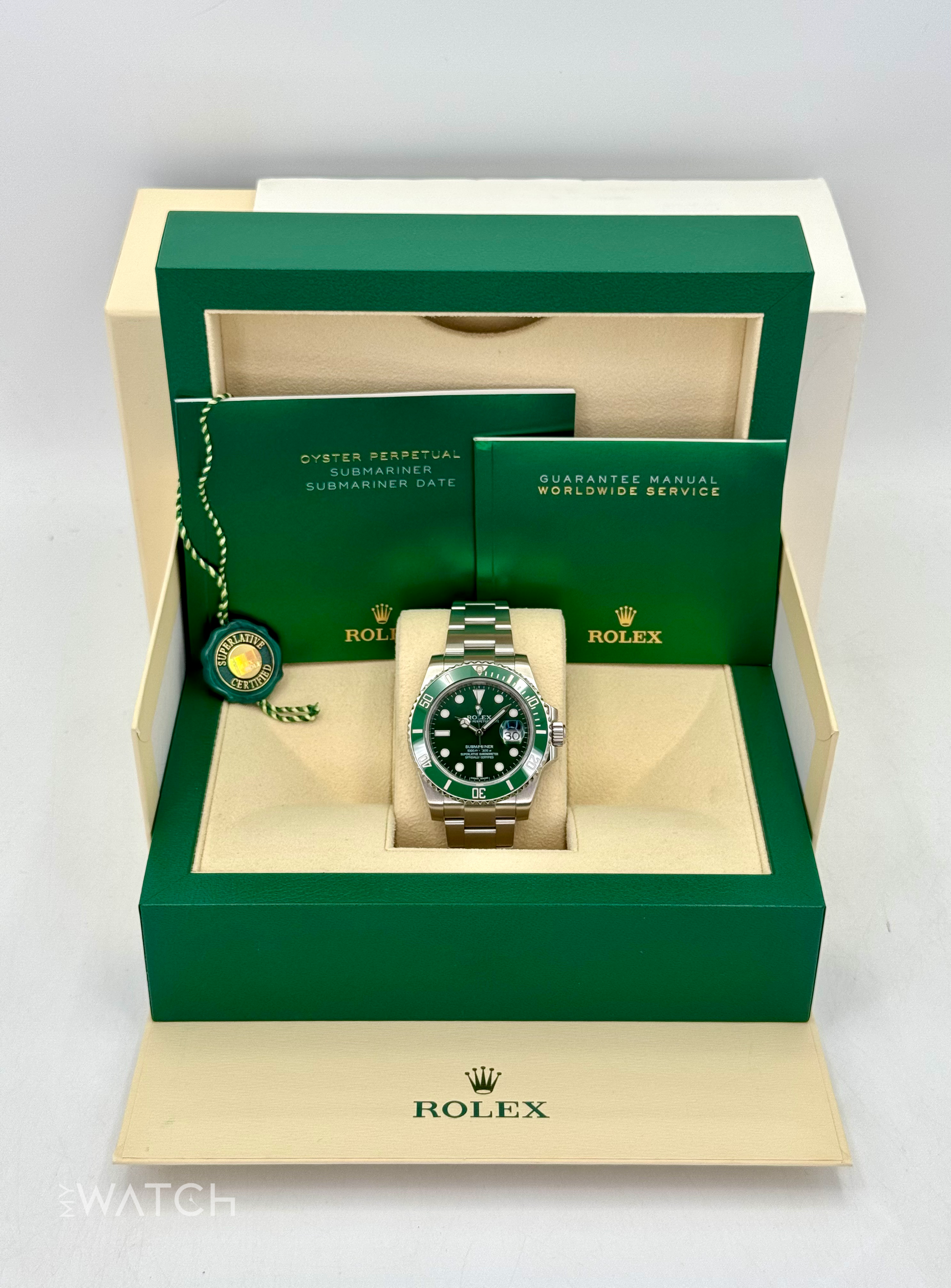 2015 Rolex Submariner “Hulkâ€?40mm 116610LV Green Dial - MyWatchLLC