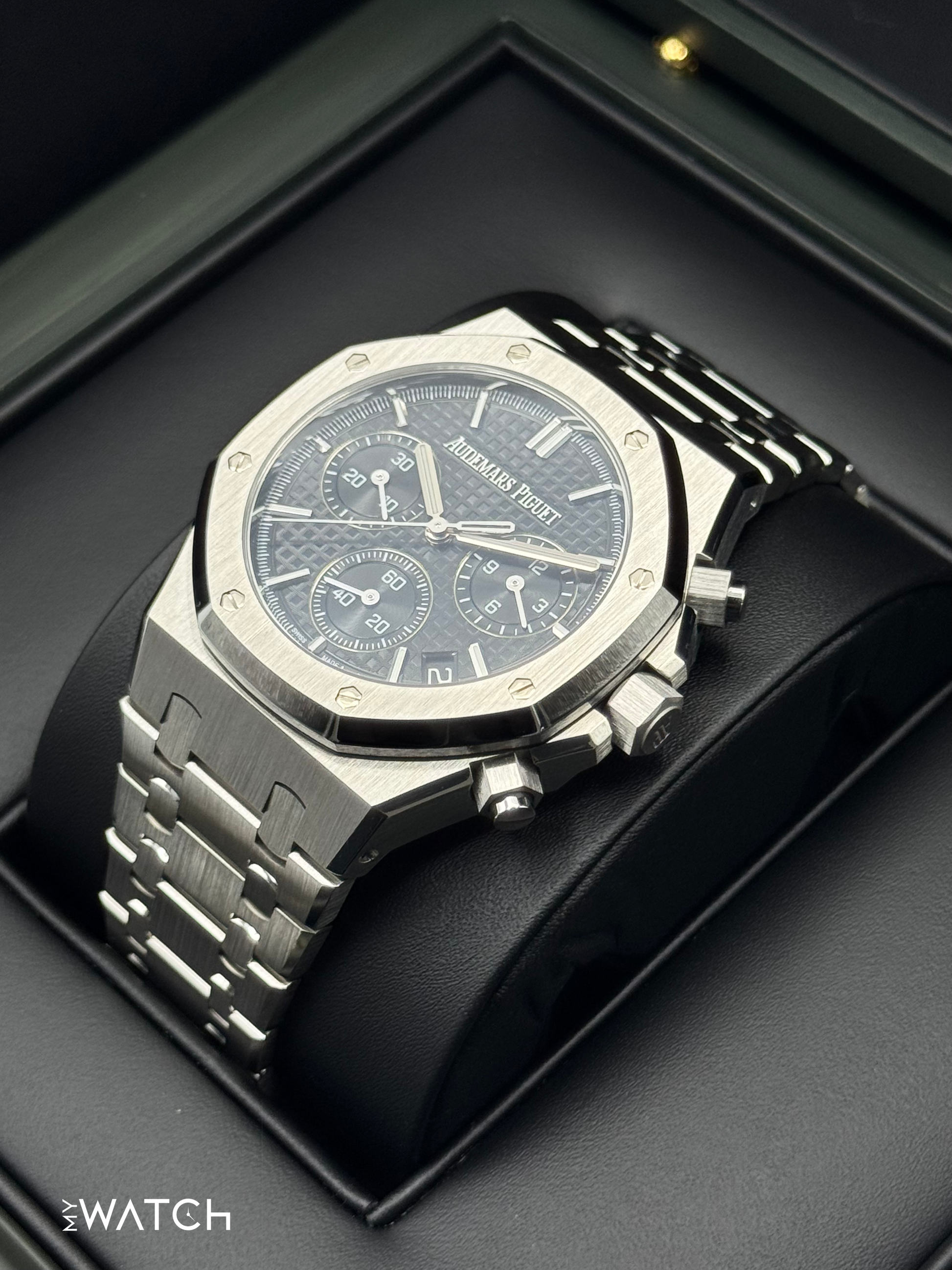 2023 Audemars Piguet Royal Oak Chronograph 41mm 26240ST Black Dial - MyWatchLLC