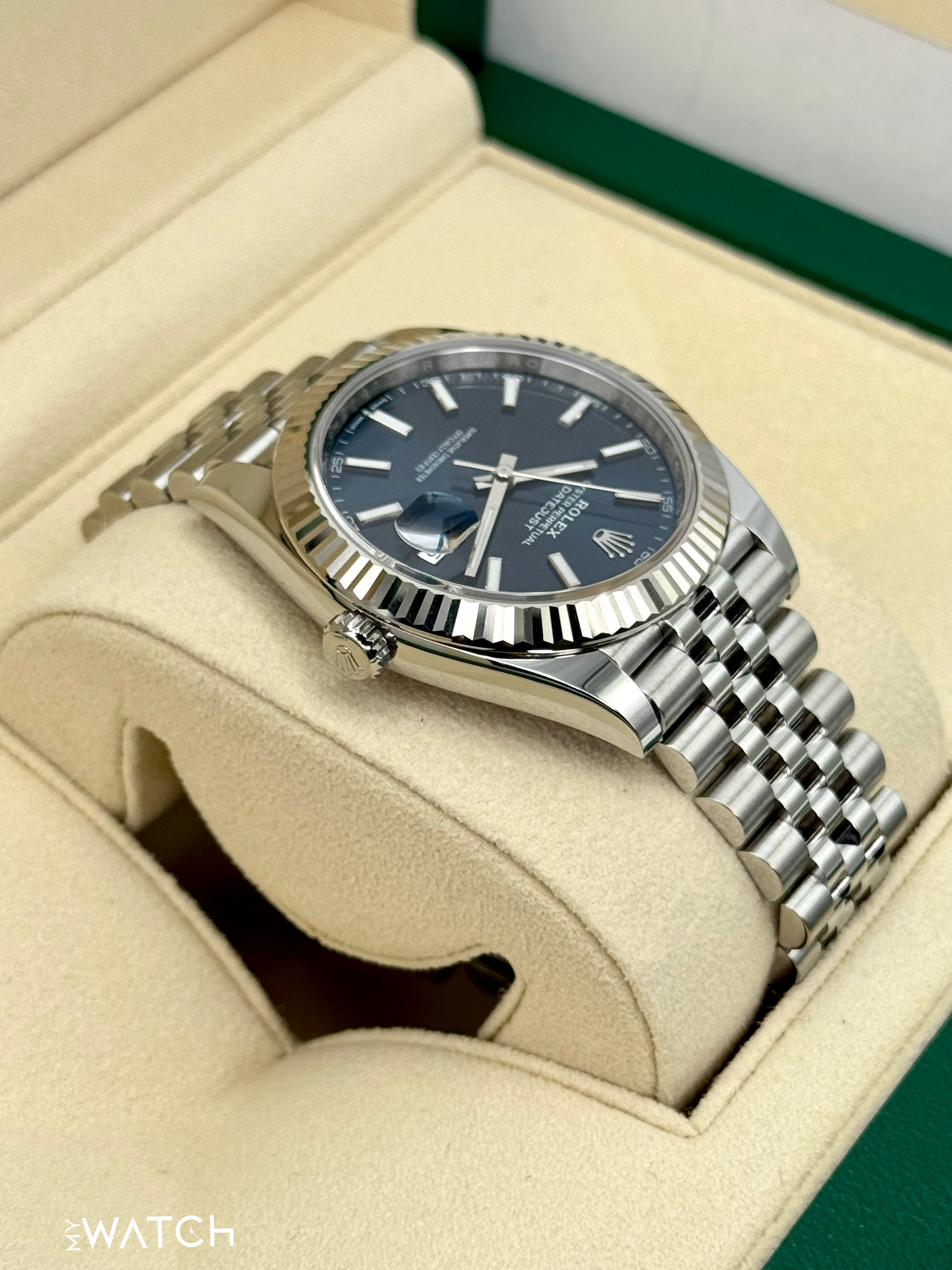 2024 Rolex Datejust 41mm 126334 Stainless Steel Jubilee Blue Dial - MyWatchLLC