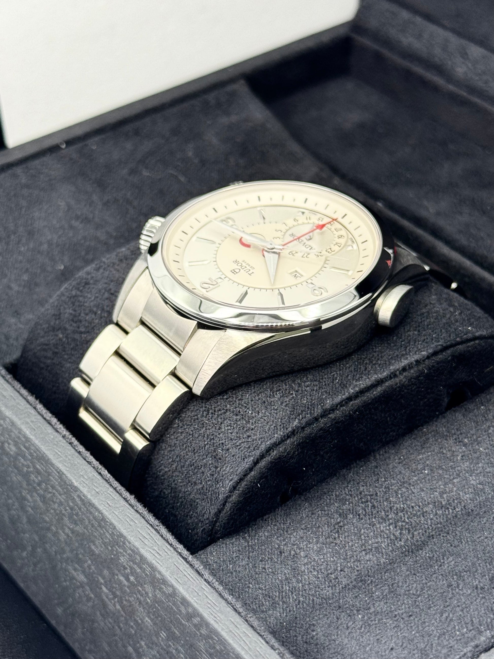 Tudor Heritage Advisor 42mm 79620T Stainless Steel White Dial - MyWatchLLC