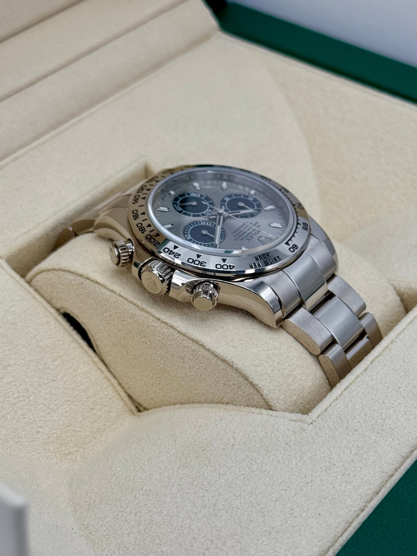 2021 Rolex Daytona "Ghost" 40mm 116509 White Gold Silver Dial - MyWatchLLC