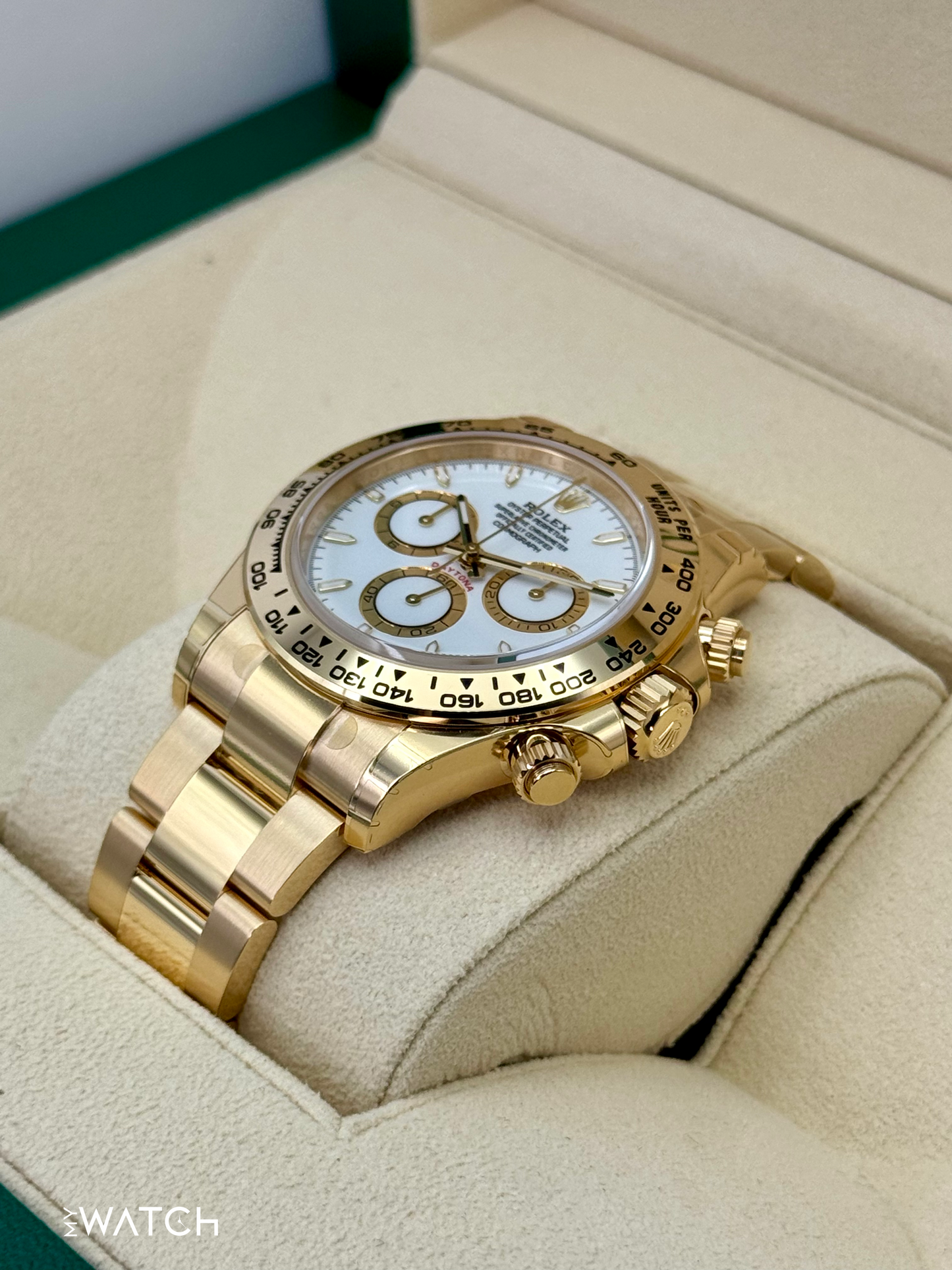 NEW 2025 Rolex Daytona 40mm 126508 18K Yellow Gold White Dial - MyWatchLLC
