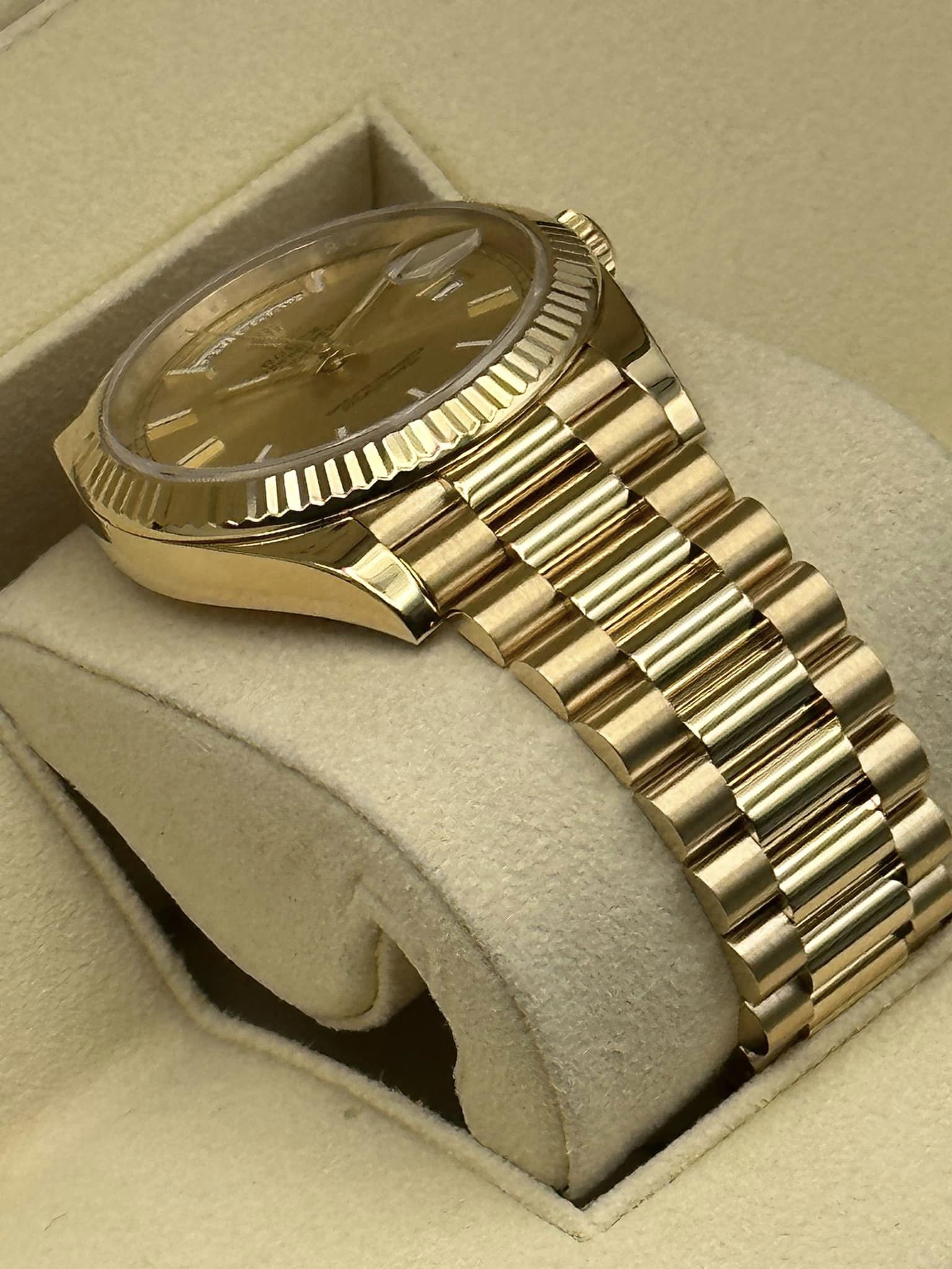 2020 Rolex Day-Date 40mm 228238 Yellow Gold Champagne Dial - MyWatchLLC