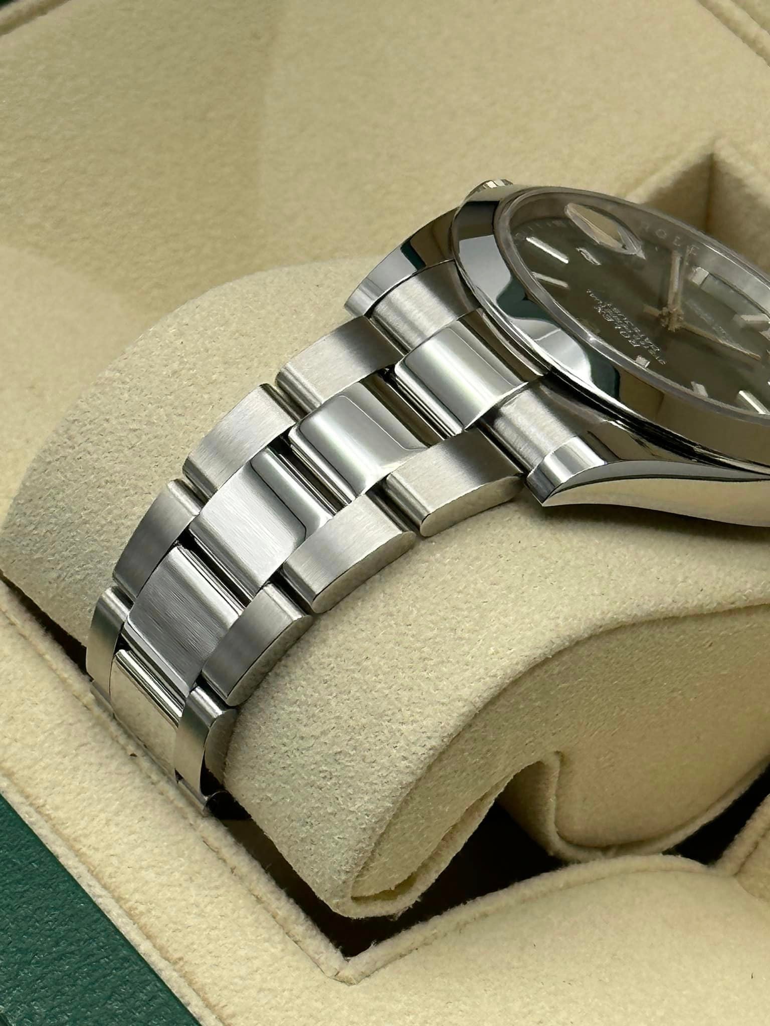 2022 Rolex Datejust 41mm 126300  Stainless Steel Mint Dial Oyster - MyWatchLLC