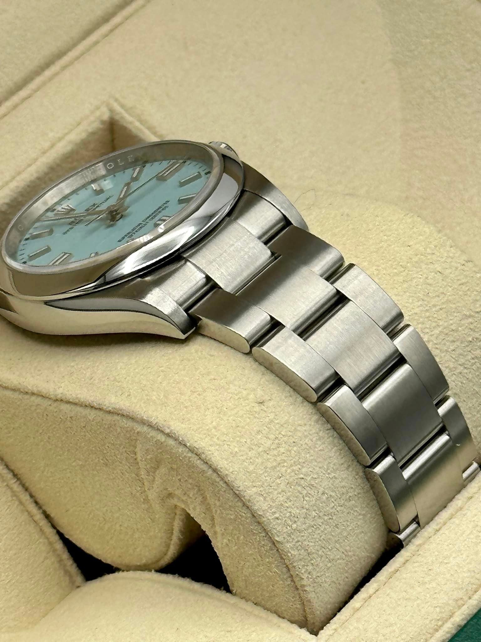 2022 Rolex Oyster Perpetual 36mm 126000 Stainless Steel Tiffany Blue - MyWatchLLC