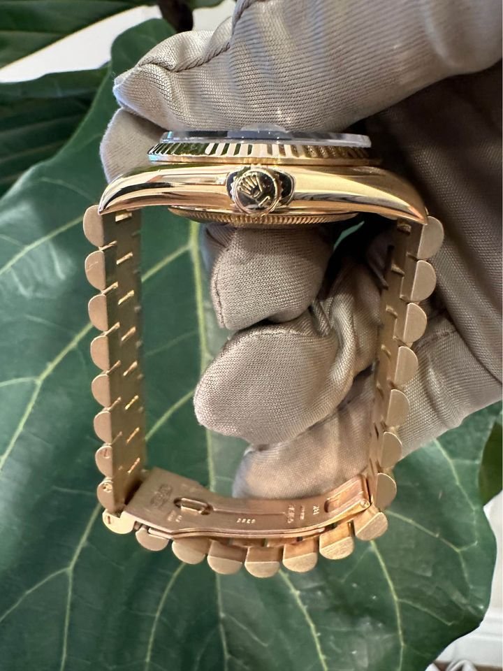 2005 Rolex GMT Master-II 16713 Grey Serti Diamond Ruby Dial TT Oyster - MyWatchLLC