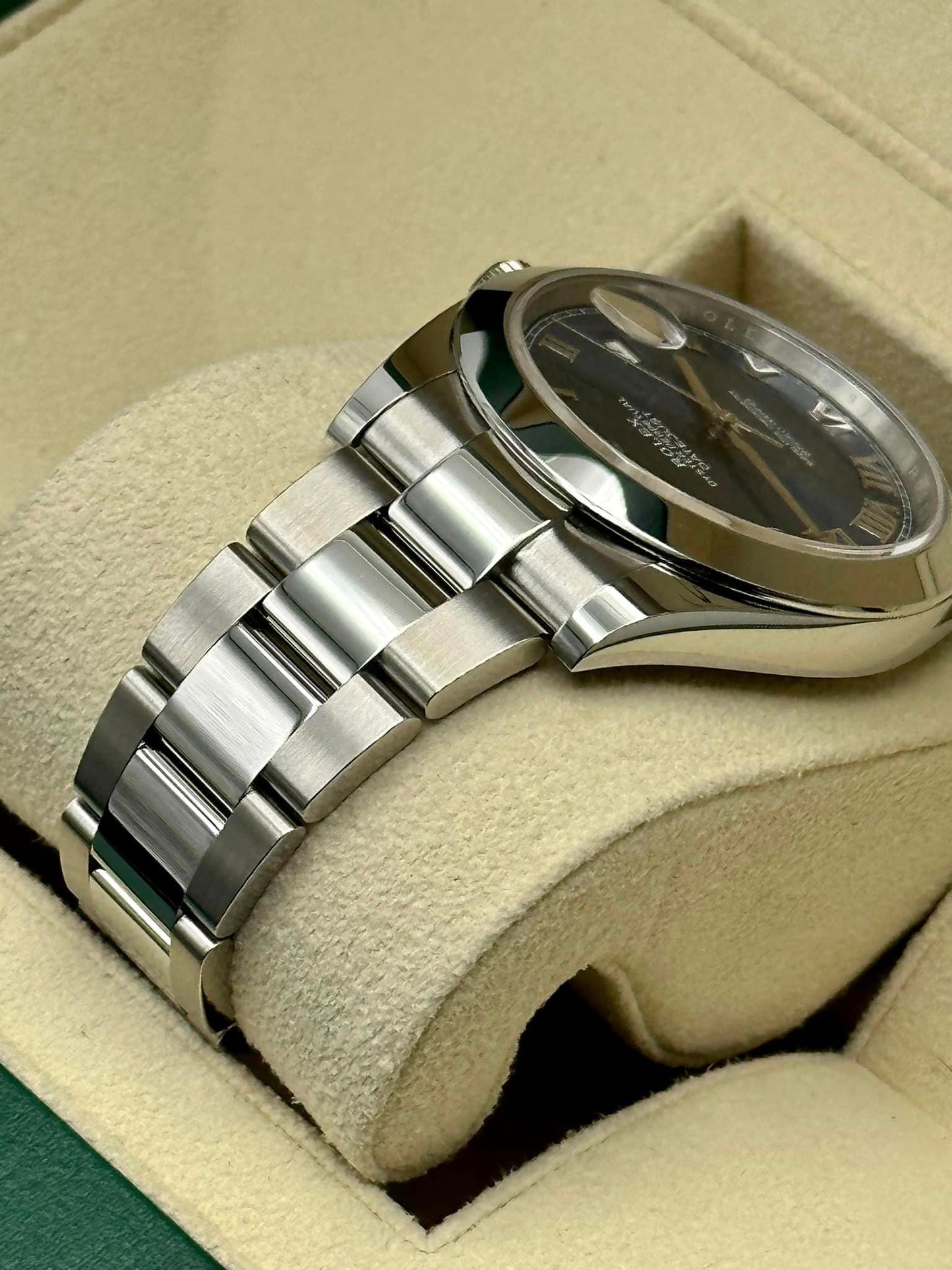 NEW Rolex 2023 Datejust 41mm 126300 Blue Roman Numeral Dial Oyster - MyWatchLLC