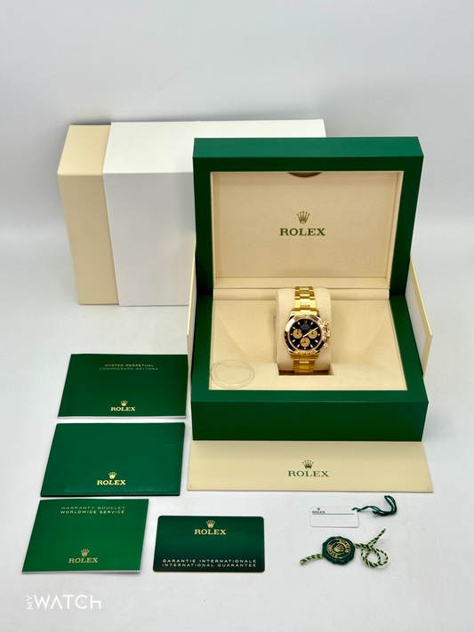 2023 Rolex Daytona "Paul Newman" 40mm 116508 Yellow Gold Black Dial - MyWatchLLC