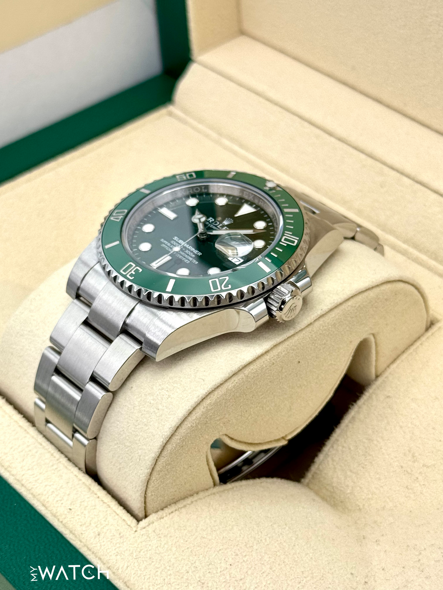 2019 Rolex Submariner "Hulk" 40mm 116610LV Green Dial - MyWatchLLC