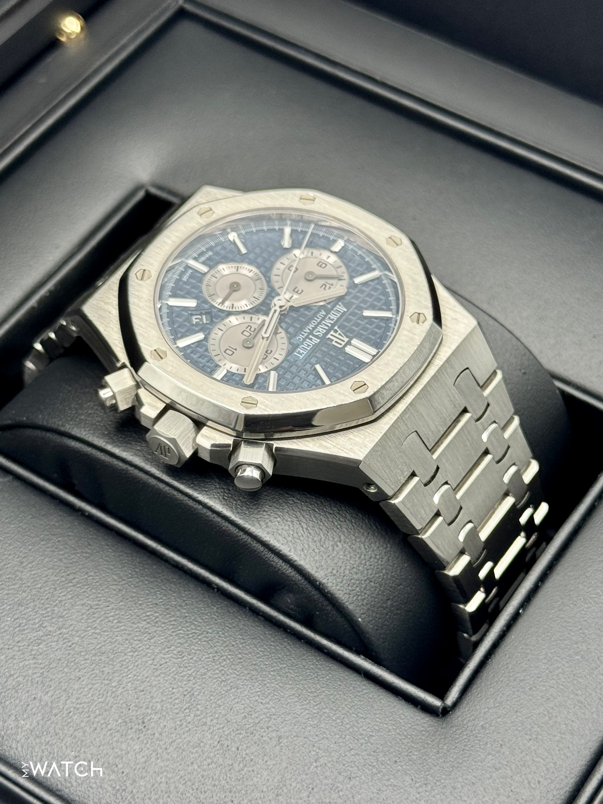 2019 Audemars Piguet Royal Oak 41mm 26331ST Chronograph Blue Dial - MyWatchLLC