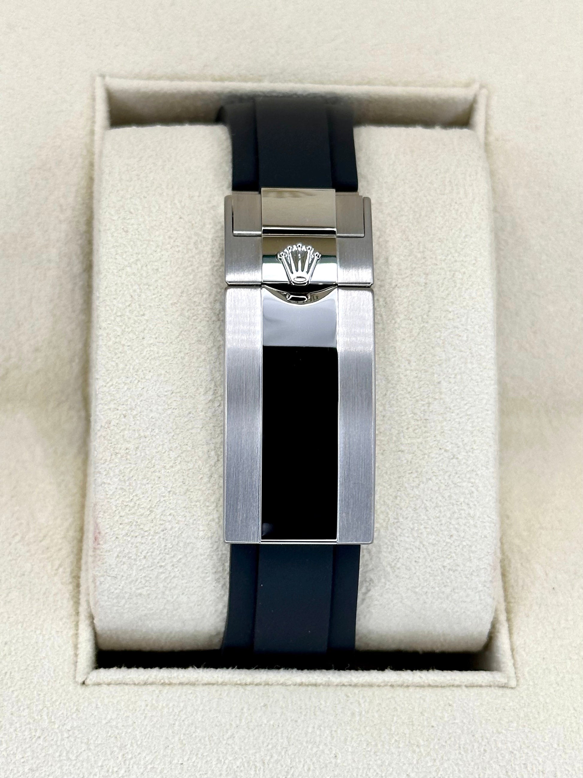 NEW 2023 Rolex Yacht-Master 42 226659 White Gold Oysterflex Black Dial - MyWatchLLC