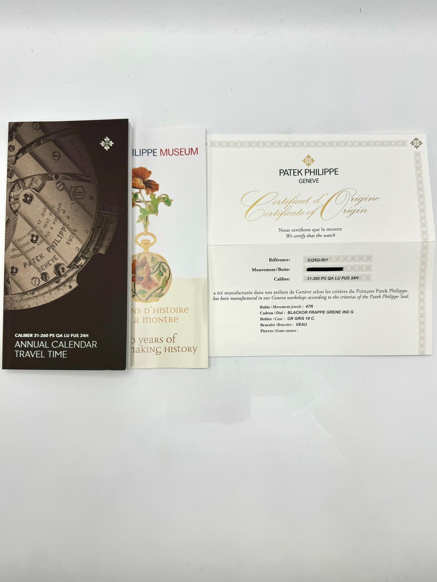 2022 Patek Philippe 42mm 5326G Annual Calendar Travel Time Compliations - MyWatchLLC