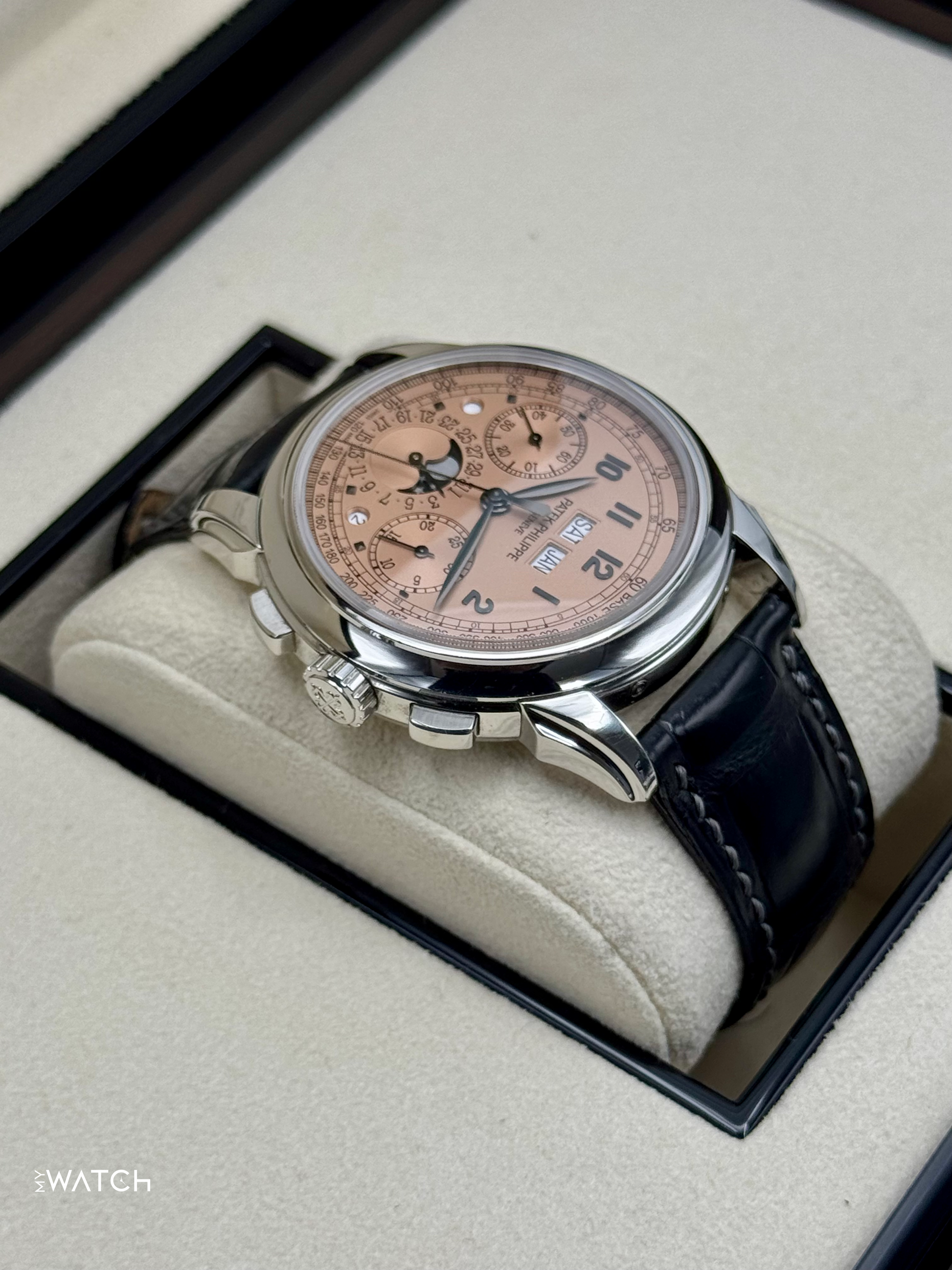 2021 Patek Philippe 5270P Perpetual Calendar Chronograph Salmon Dial - MyWatchLLC