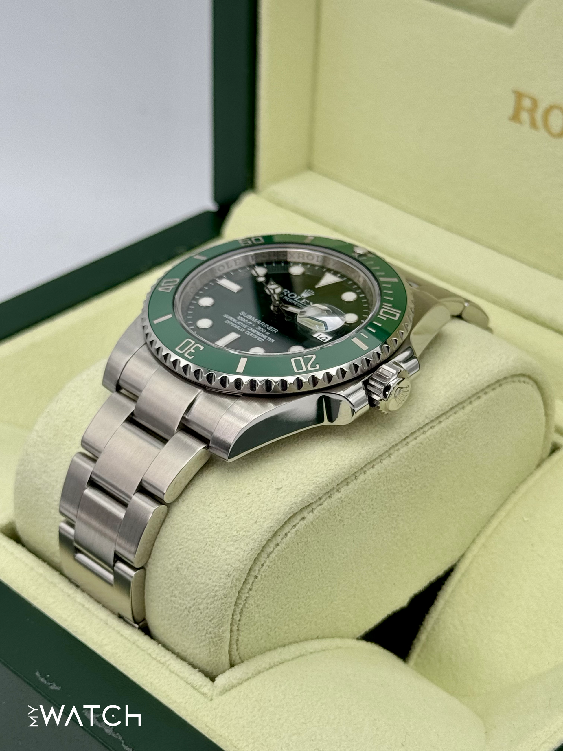 2012 Rolex Submariner “Hulkâ€?40mm 116610LV Green Dial - MyWatchLLC