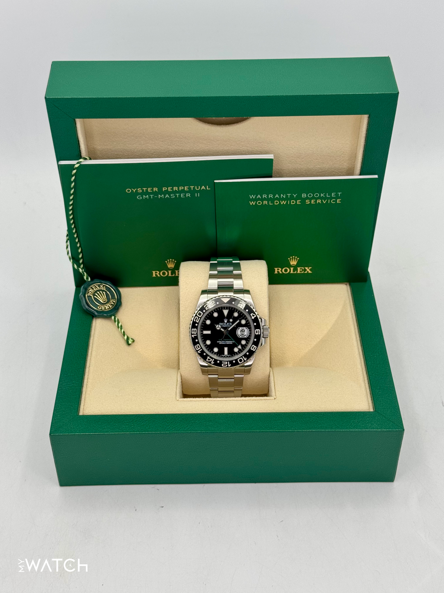 2016 Rolex GMT-Master II 40mm 116710LN Stainless Steel Black Dial - MyWatchLLC