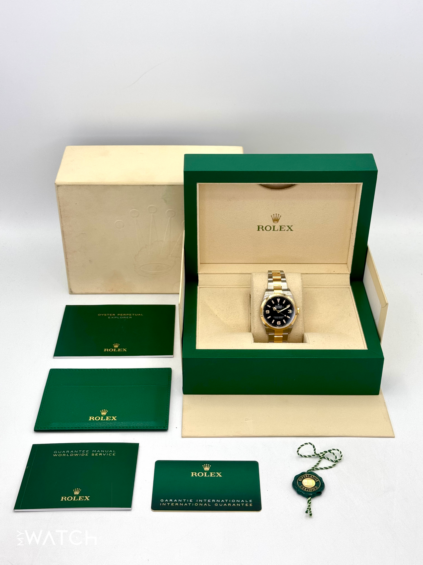 2021 Rolex Explorer 36mm 124273 Two-Tone Black Dial - MyWatchLLC