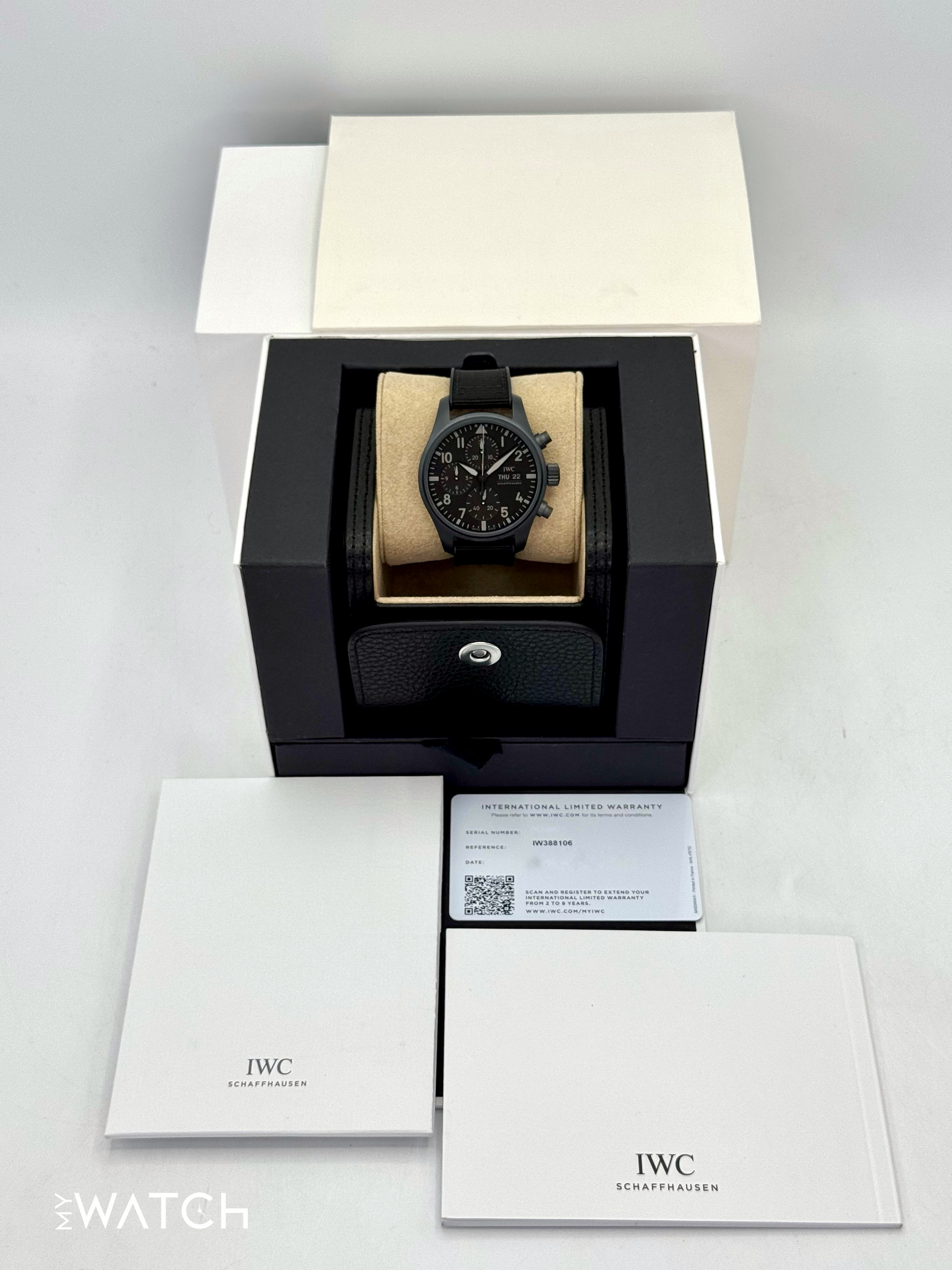 NEW 2025 IWC Pilot Chronograph Top Gun 41mm IW388106 Ceramic - MyWatchLLC