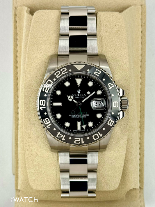 2024 CPO Rolex GMT-Master II 40mm 116710LN Black Dial - MyWatchLLC