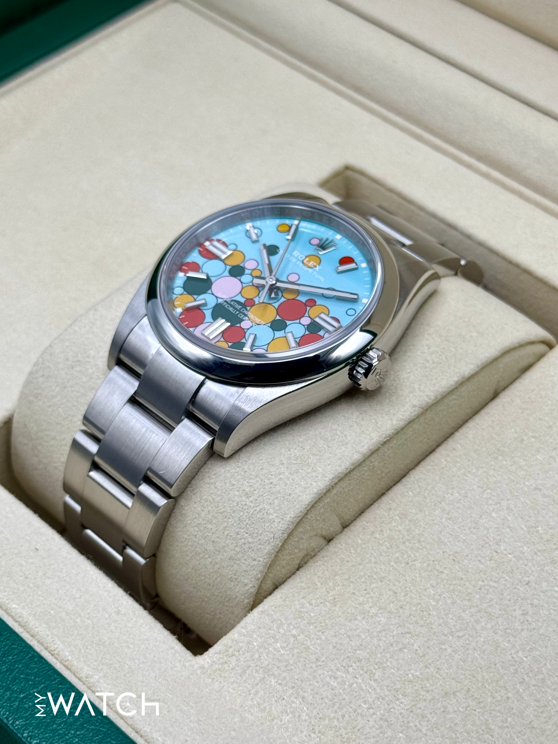 NEW 2025 Rolex Oyster Perpetual 36mm 126000 Celebration Dial - MyWatchLLC