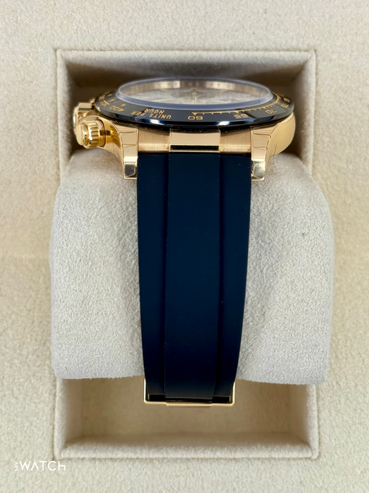 2022 Rolex Daytona 40mm 126518LN Yellow Gold Oysterflex Meteorite Dial (STICKERED) - MyWatchLLC