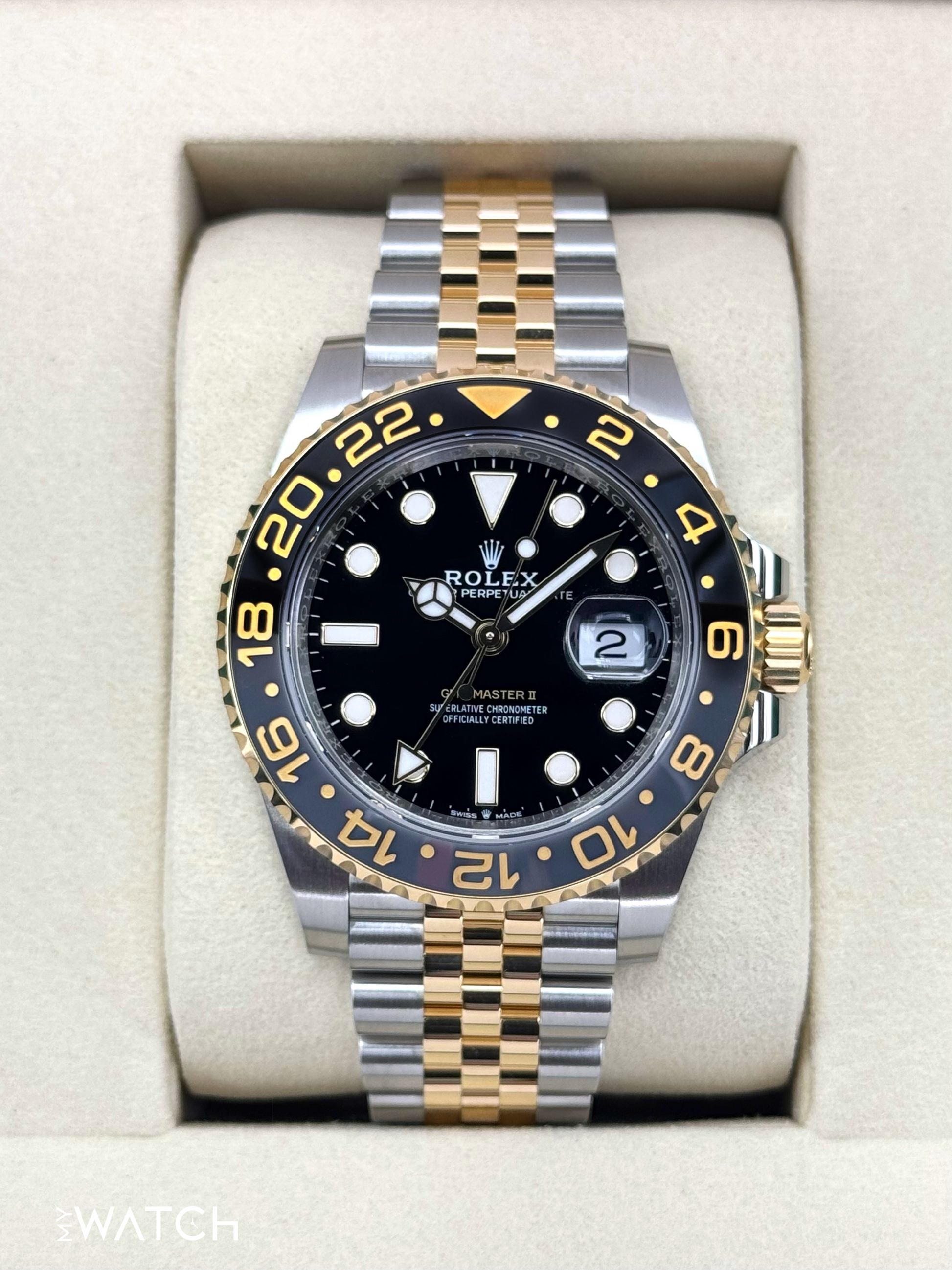 NEW 2025 Rolex GMT-Master II 40mm 126713GRNR Two-Tone Jubilee - MyWatchLLC