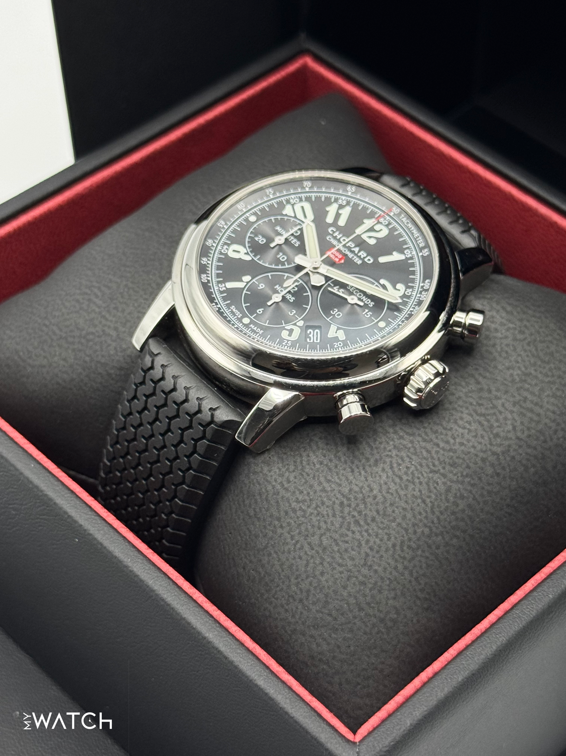 2023 Chopard Mille Miglia Chronograph 42mm 168589-3002 Black Dial - MyWatchLLC