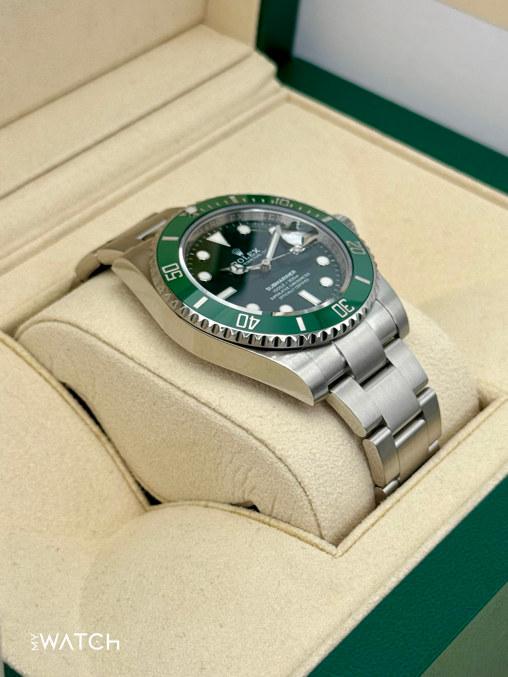 2018 Rolex Submariner “Hulkâ€?40mm 116610LV Green Dial - MyWatchLLC