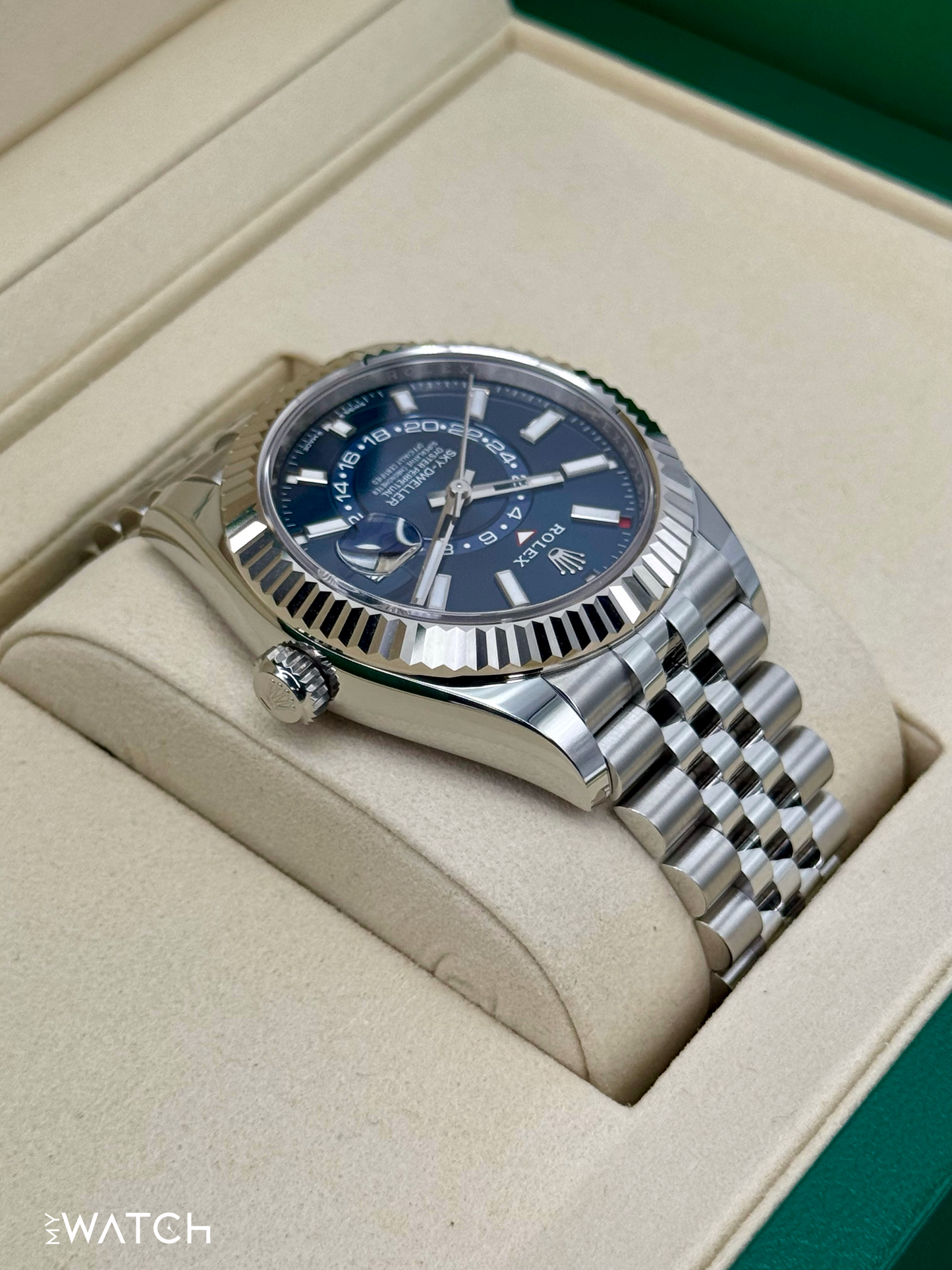 NEW 2025 Rolex Sky-Dweller 42mm 336934 Jubilee Blue Dial - MyWatchLLC
