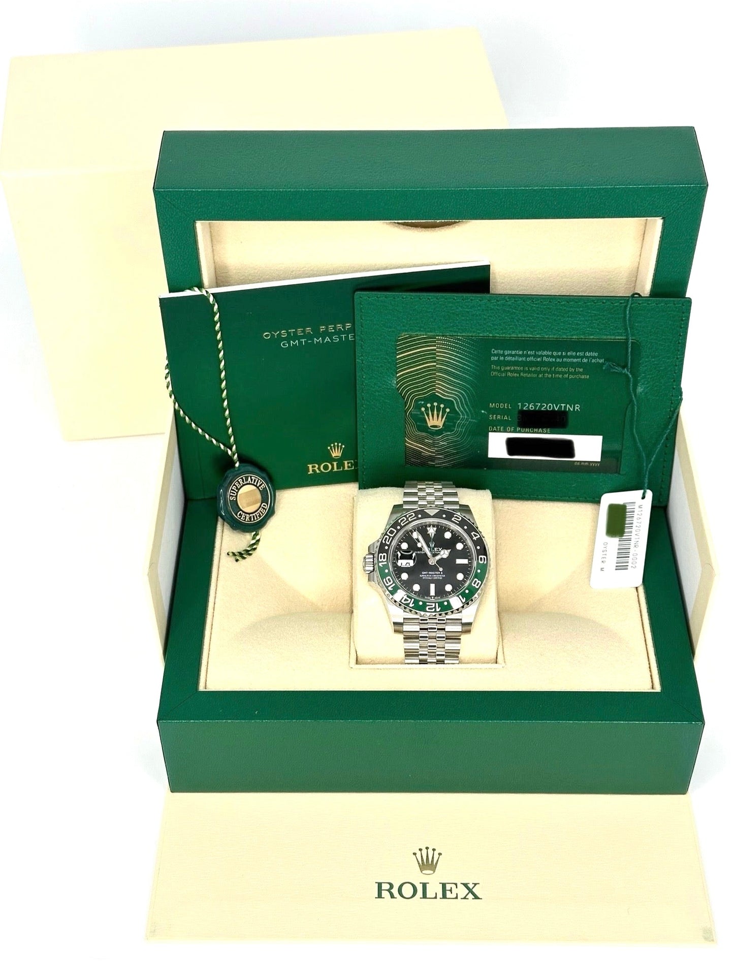 NEW 2023 Rolex GMT-Master II Sprite 40mm 126720VTNR Jubilee - MyWatchLLC