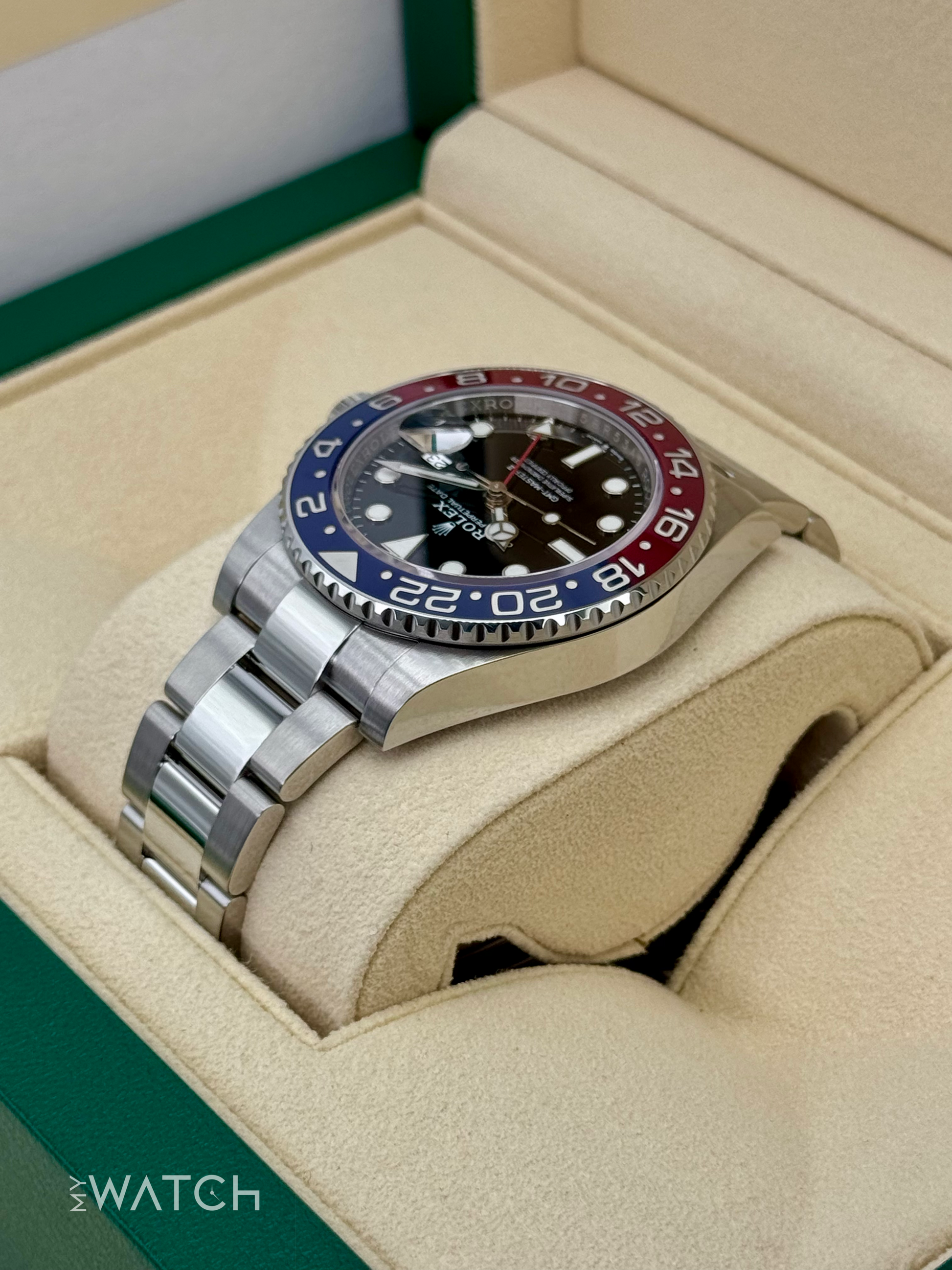 2022 Rolex GMT-Master II "Pepsi" 40mm 126710BLRO Oyster - MyWatchLLC