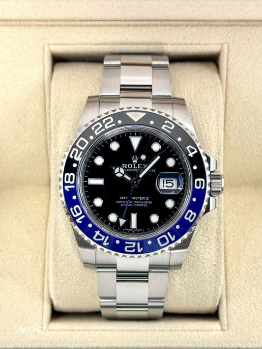 2016 Rolex GMT-Master II "Batman" 40mm 116710BLNR Oyster - MyWatchLLC