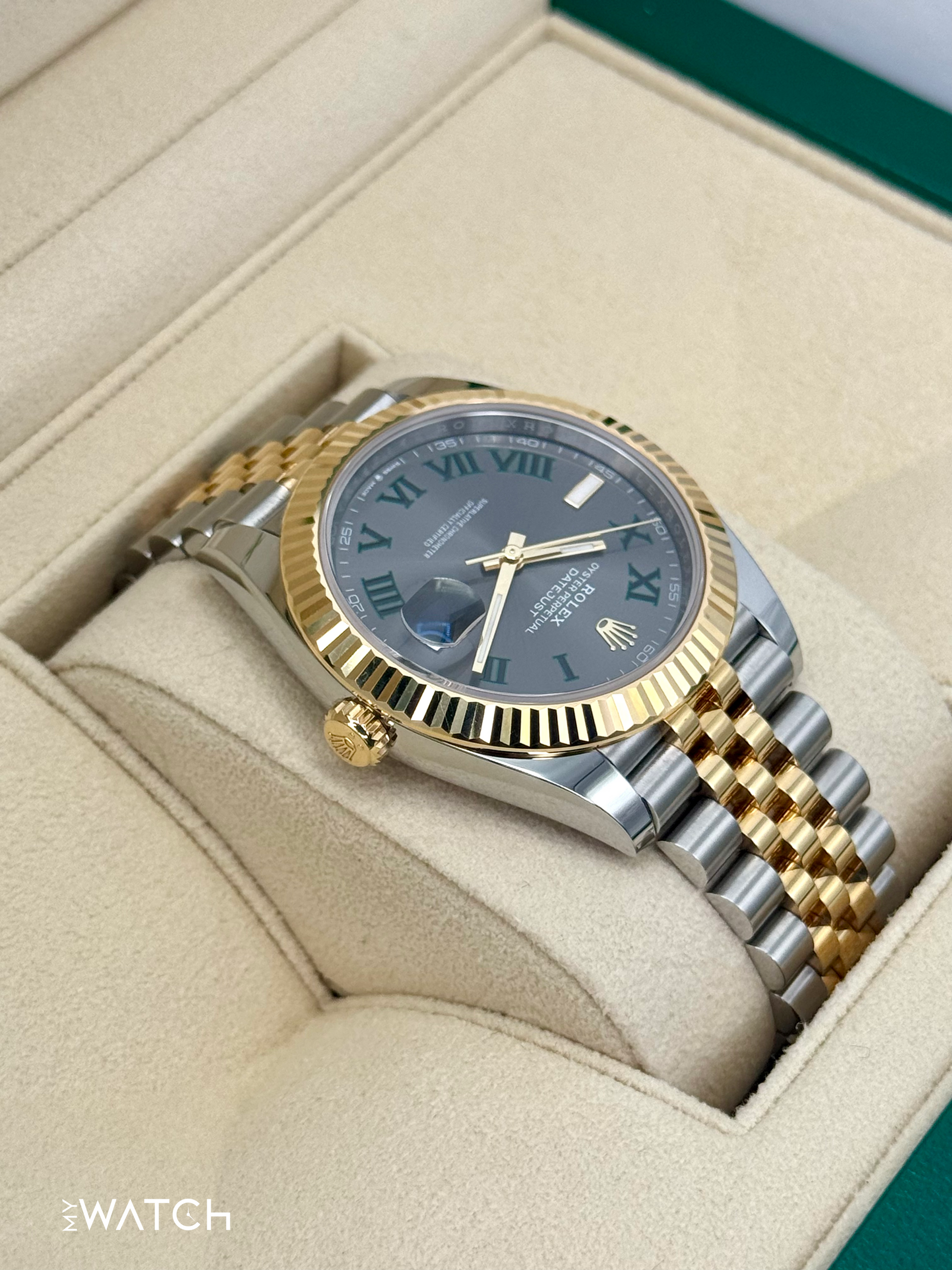 2024 Rolex Datejust 41mm 126333 Two-Tone Jubilee Wimbledon Dial - MyWatchLLC