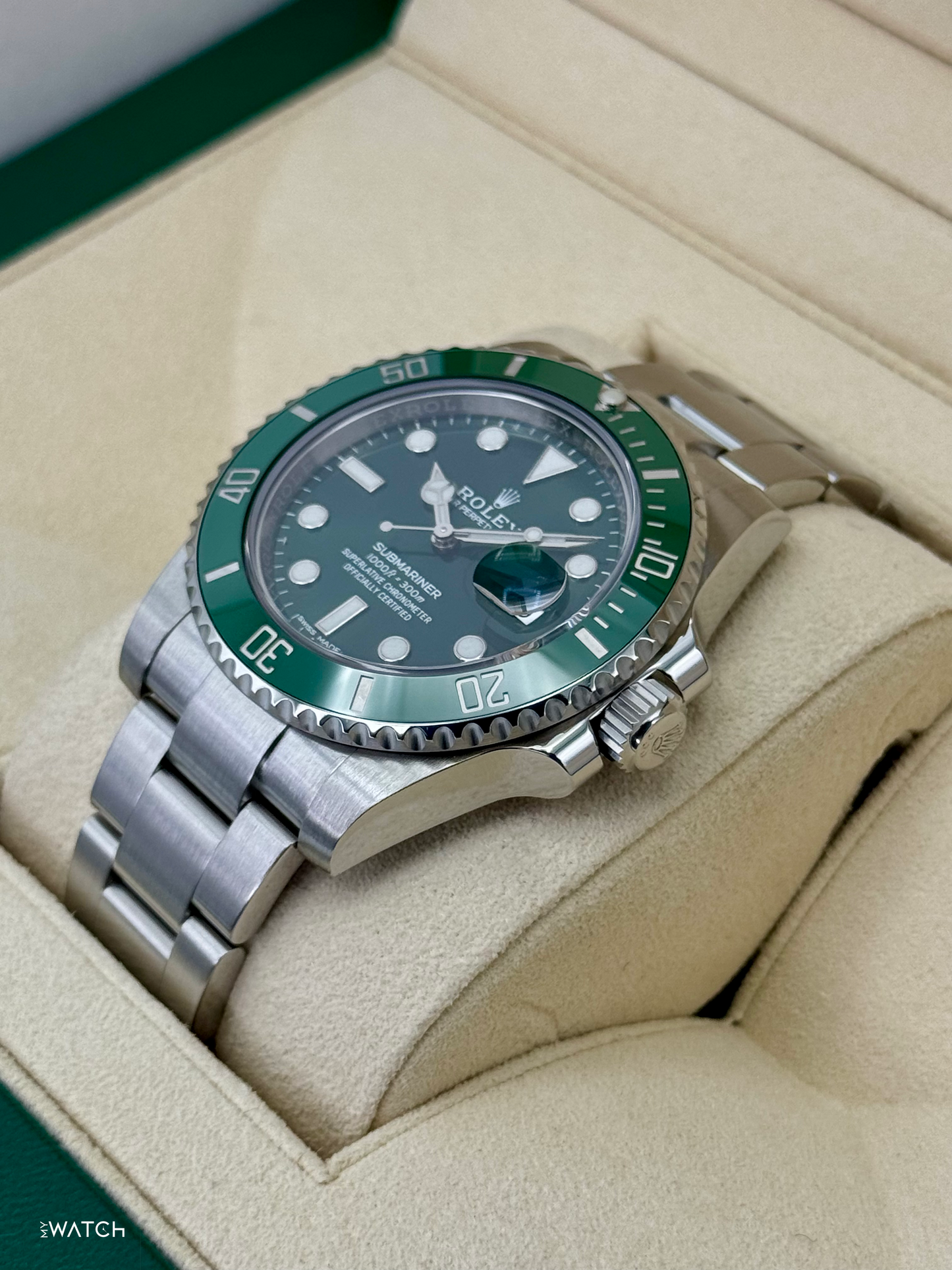 2025 CPO Rolex Submariner “Hulkâ€?40mm 116610LV Green Dial - MyWatchLLC