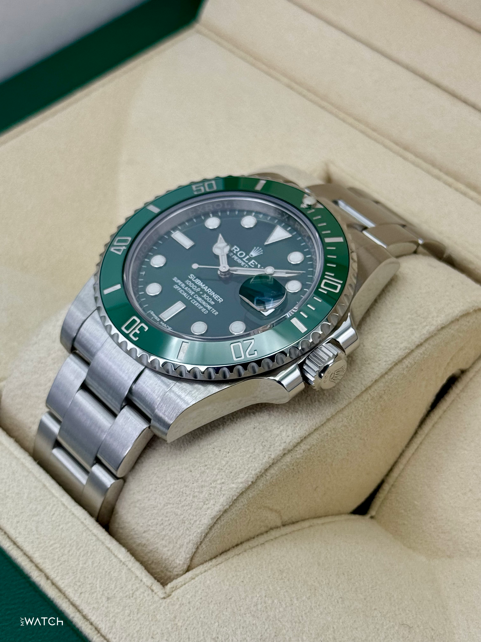 2025 CPO Rolex Submariner “Hulkâ€?40mm 116610LV Green Dial - MyWatchLLC