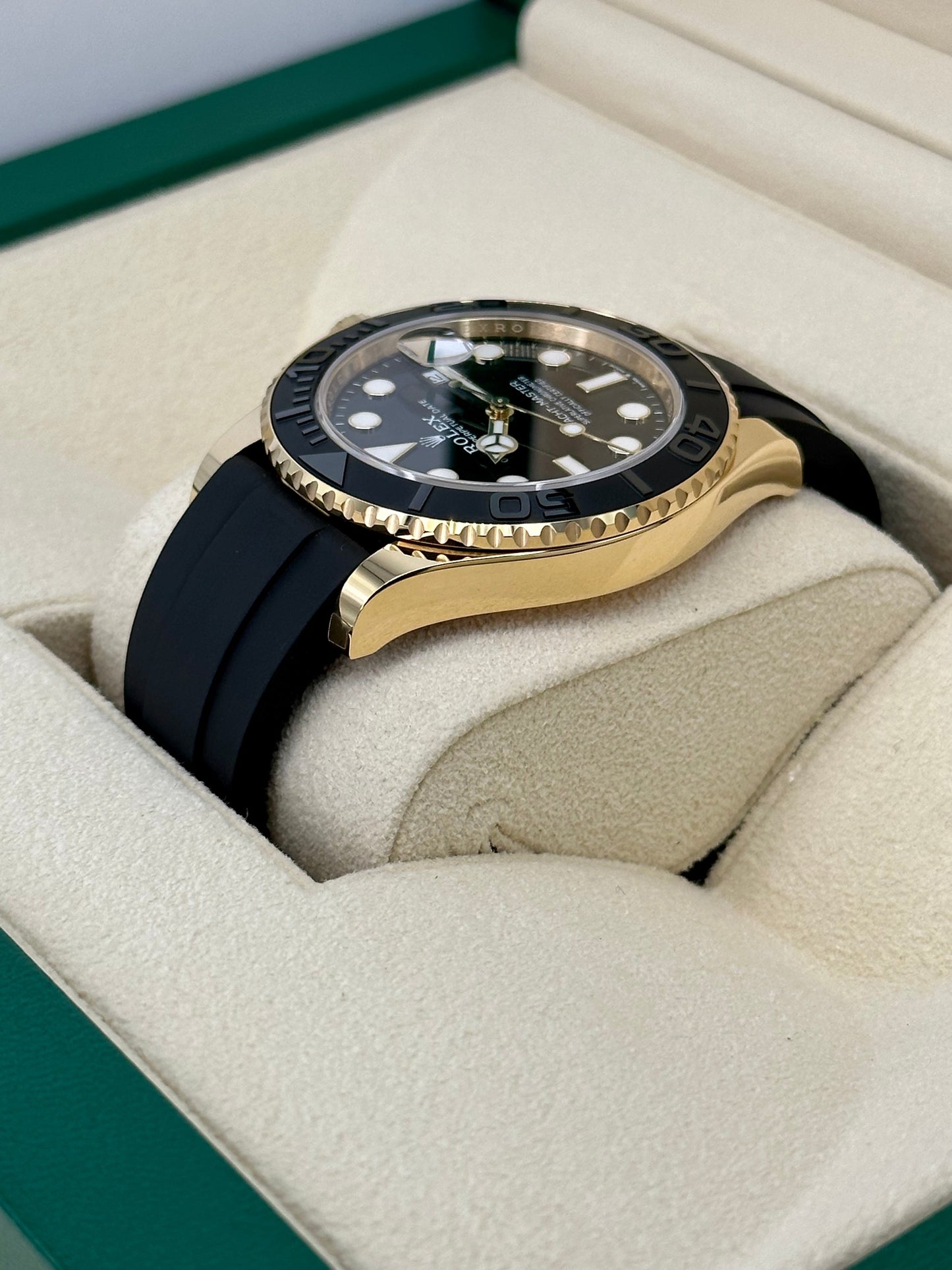 NEW 2024 Rolex Yacht-Master 42mm 226658 Gold Oysterflex Black Dial - MyWatchLLC