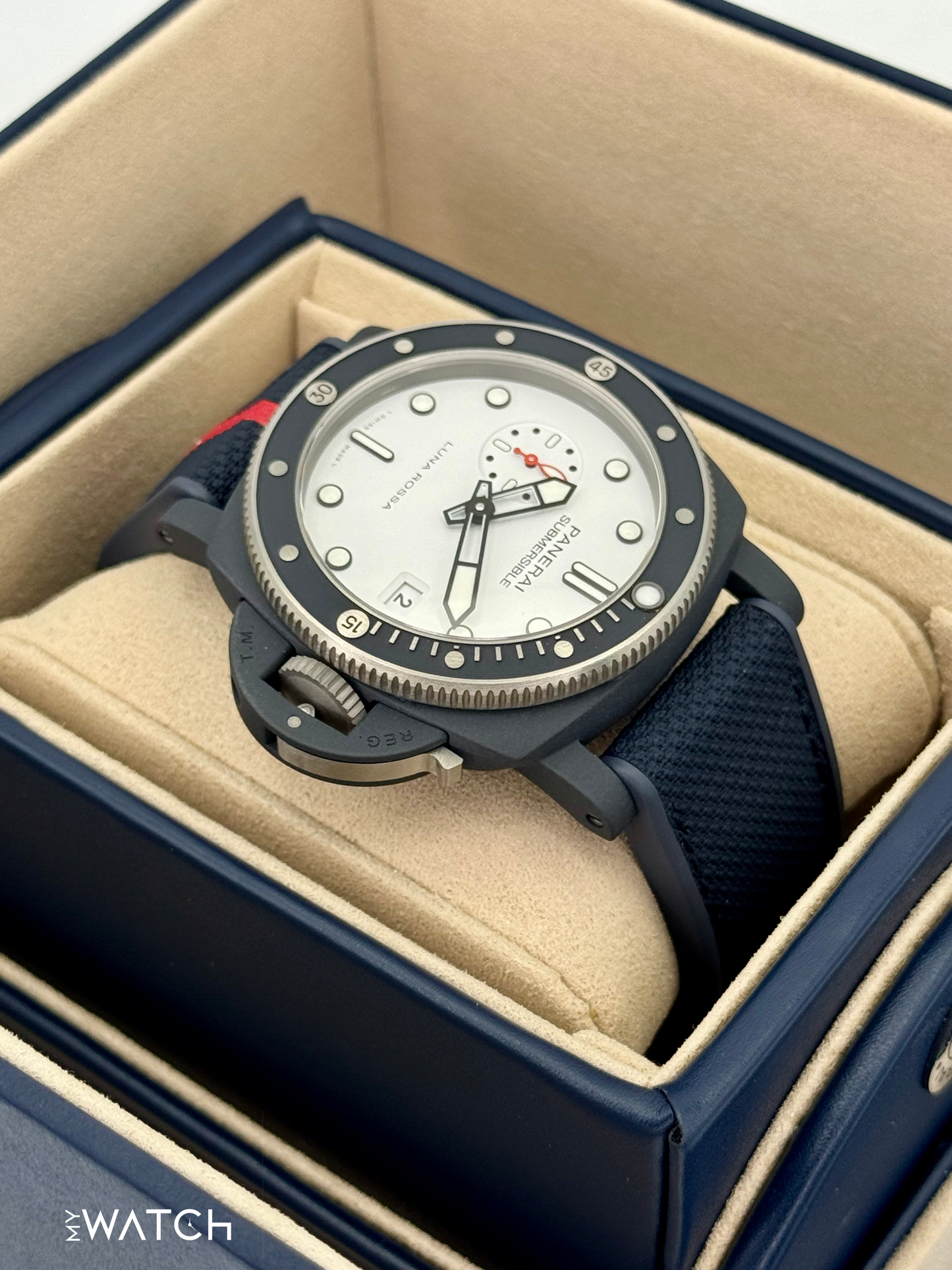 NEW 2025 Panerai Quarantaquattro 44mm PAM01543 Ceramic White Dial - MyWatchLLC