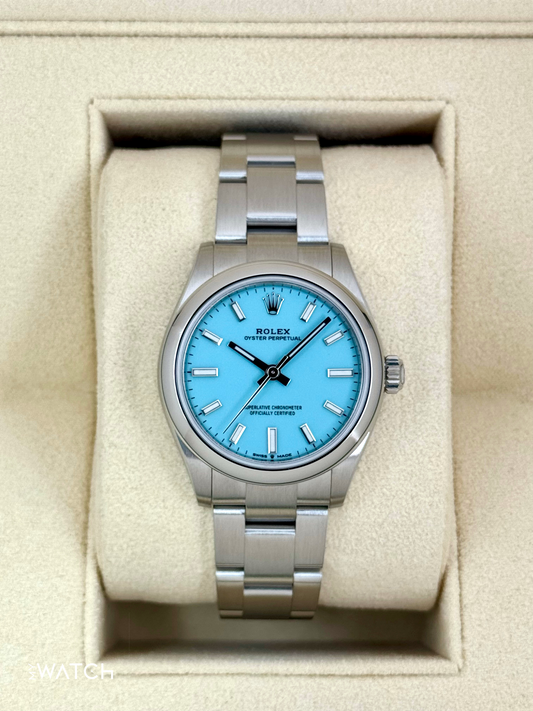 2023 Rolex Oyster Perpetual 31mm 277200 Turquoise Tiffany Blue Dial - MyWatchLLC
