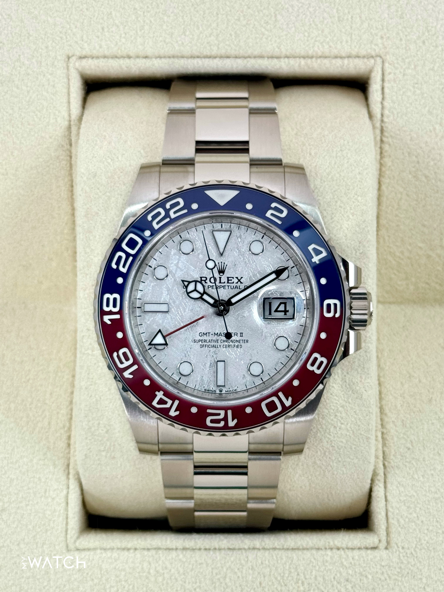 2022 Rolex GMT-Master II "Pepsi" 40mm 126719BLRO Meteorite Dial - MyWatchLLC