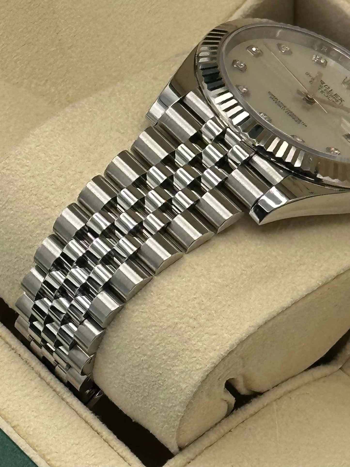 2018 Rolex Datejust 41mm Stainless Steel White MOP Diamond Dial - MyWatchLLC