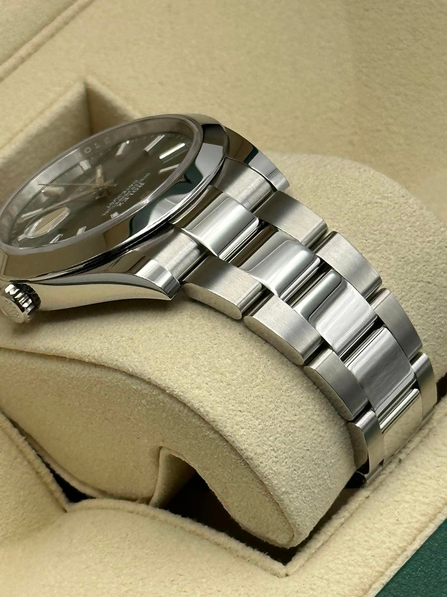 2022 Rolex Datejust 41mm 126300  Stainless Steel Mint Dial Oyster - MyWatchLLC