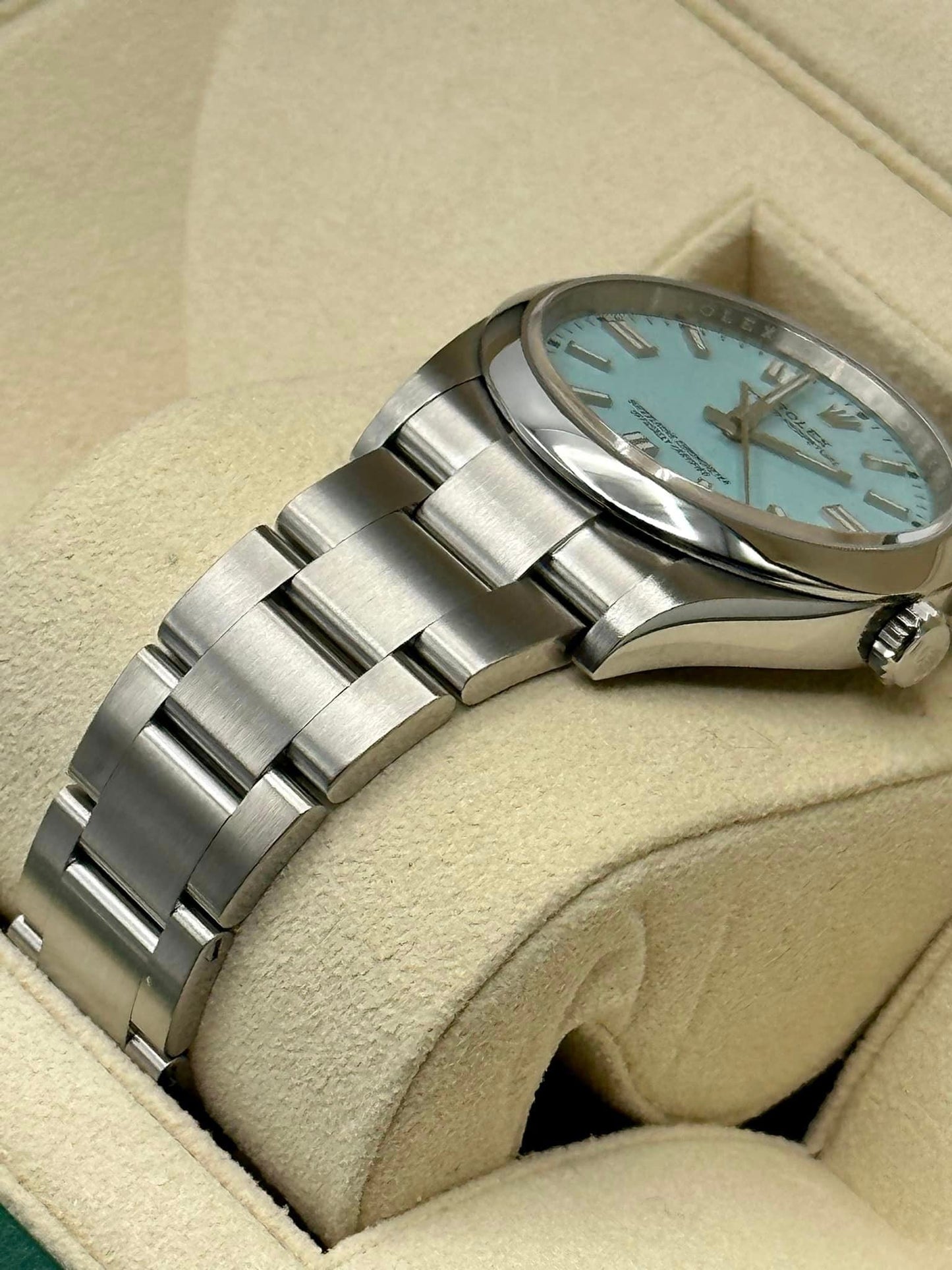 2022 Rolex Oyster Perpetual 36mm 126000 Stainless Steel Tiffany Blue - MyWatchLLC