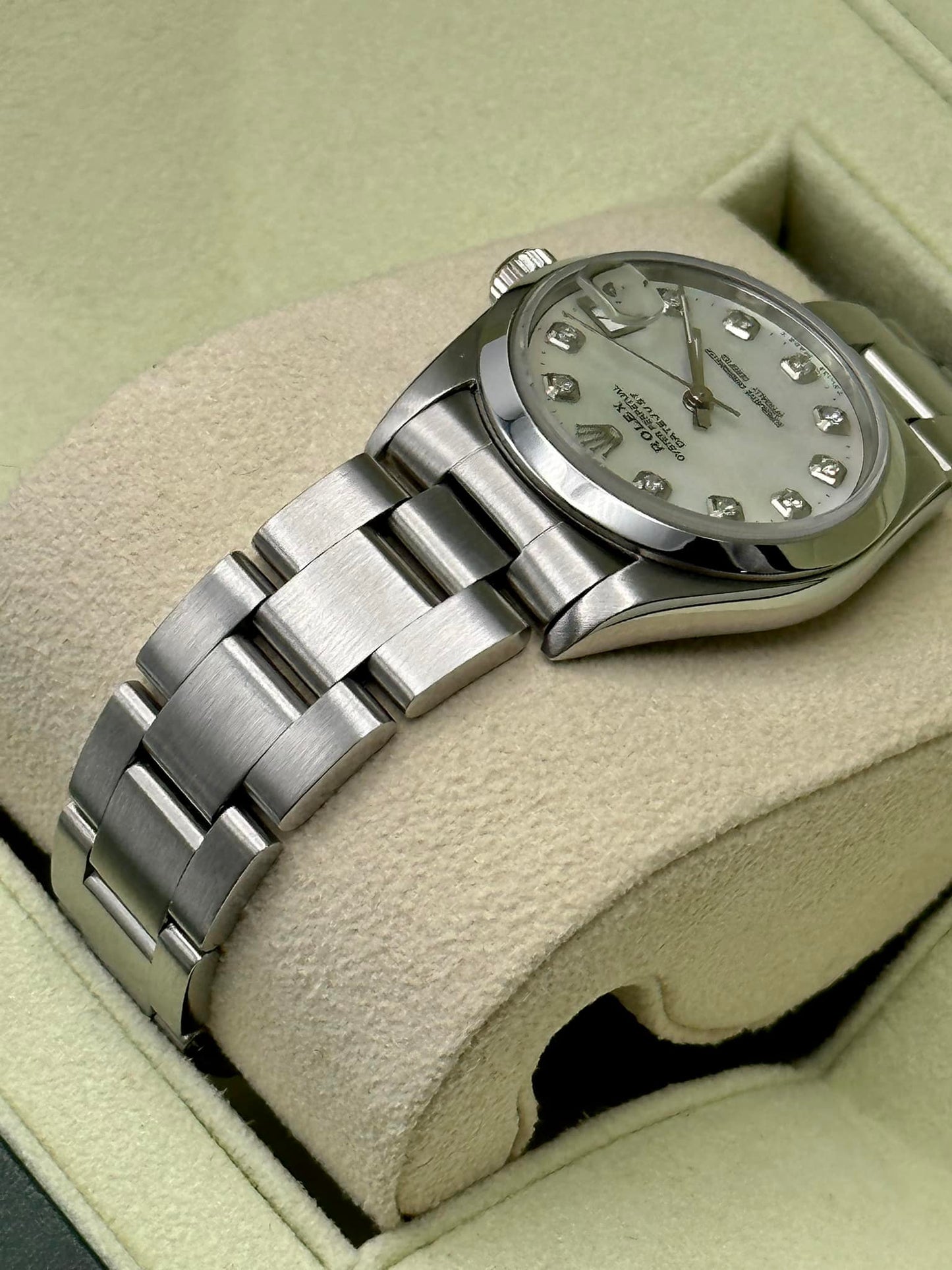 1998 Rolex Ladies Datejust 31mm 68240 Mother of Pearl Diamond Dial - MyWatchLLC