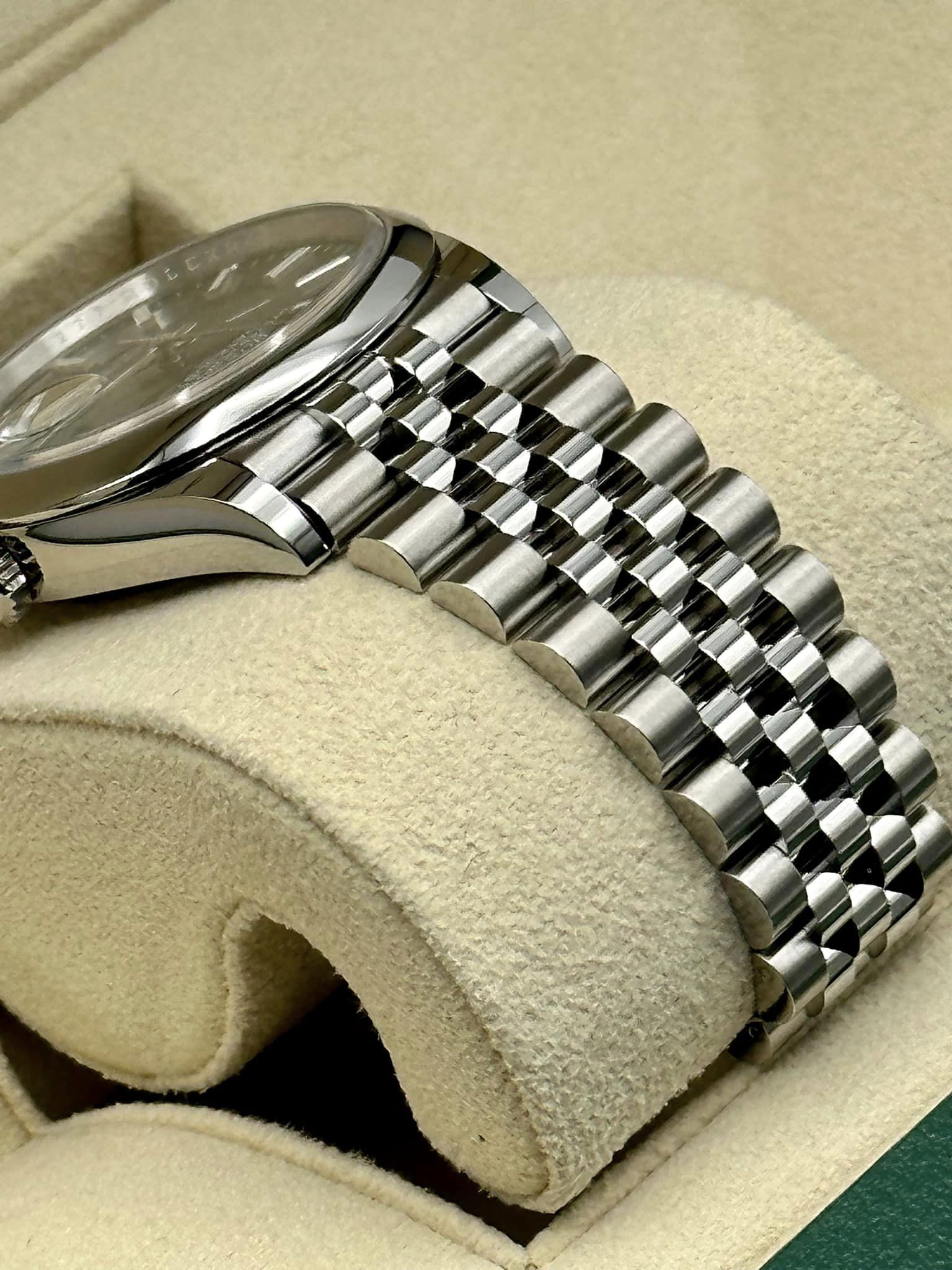 New Rolex 2023 Datejust 36mm Stainless Steel Mint Green Jubilee - MyWatchLLC